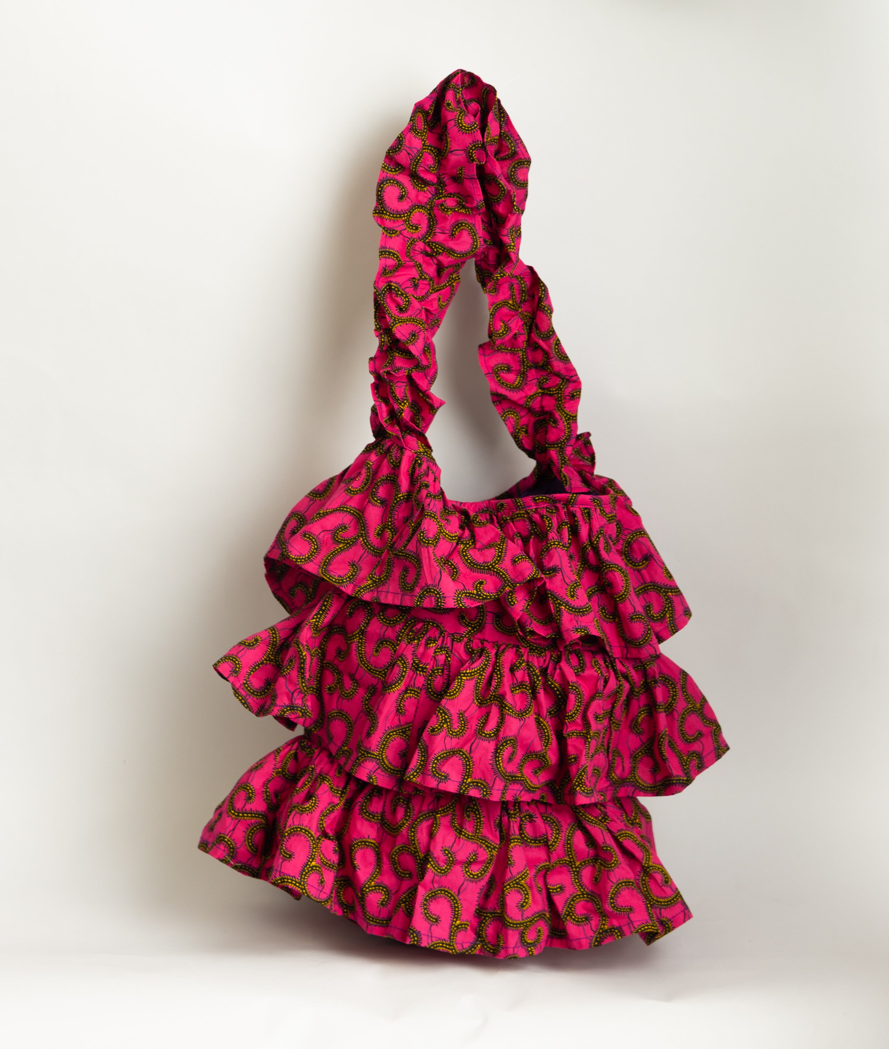 Kitenge Frill Shoulder Bag 344