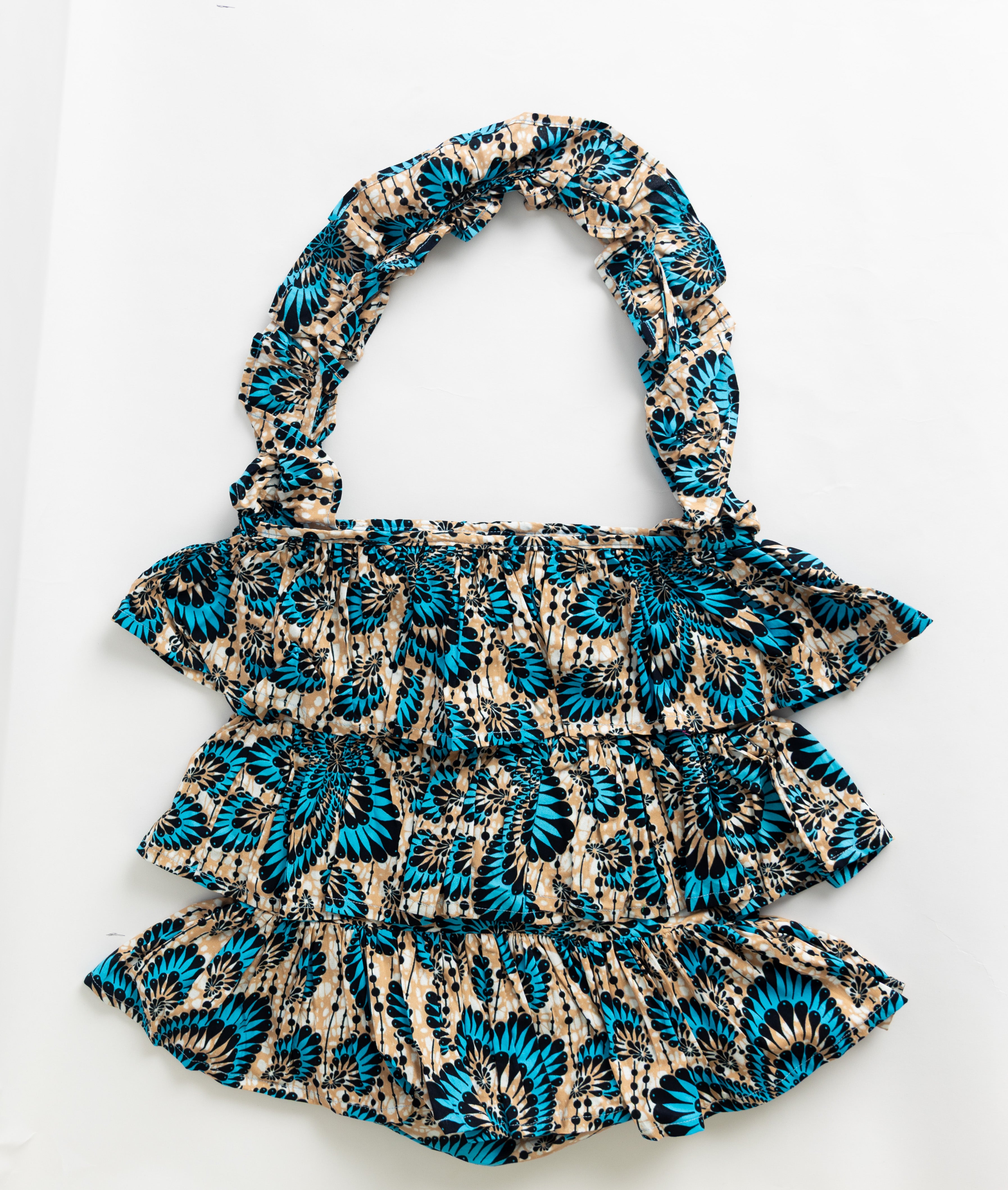 Kitenge Frill Shoulder Bag 327