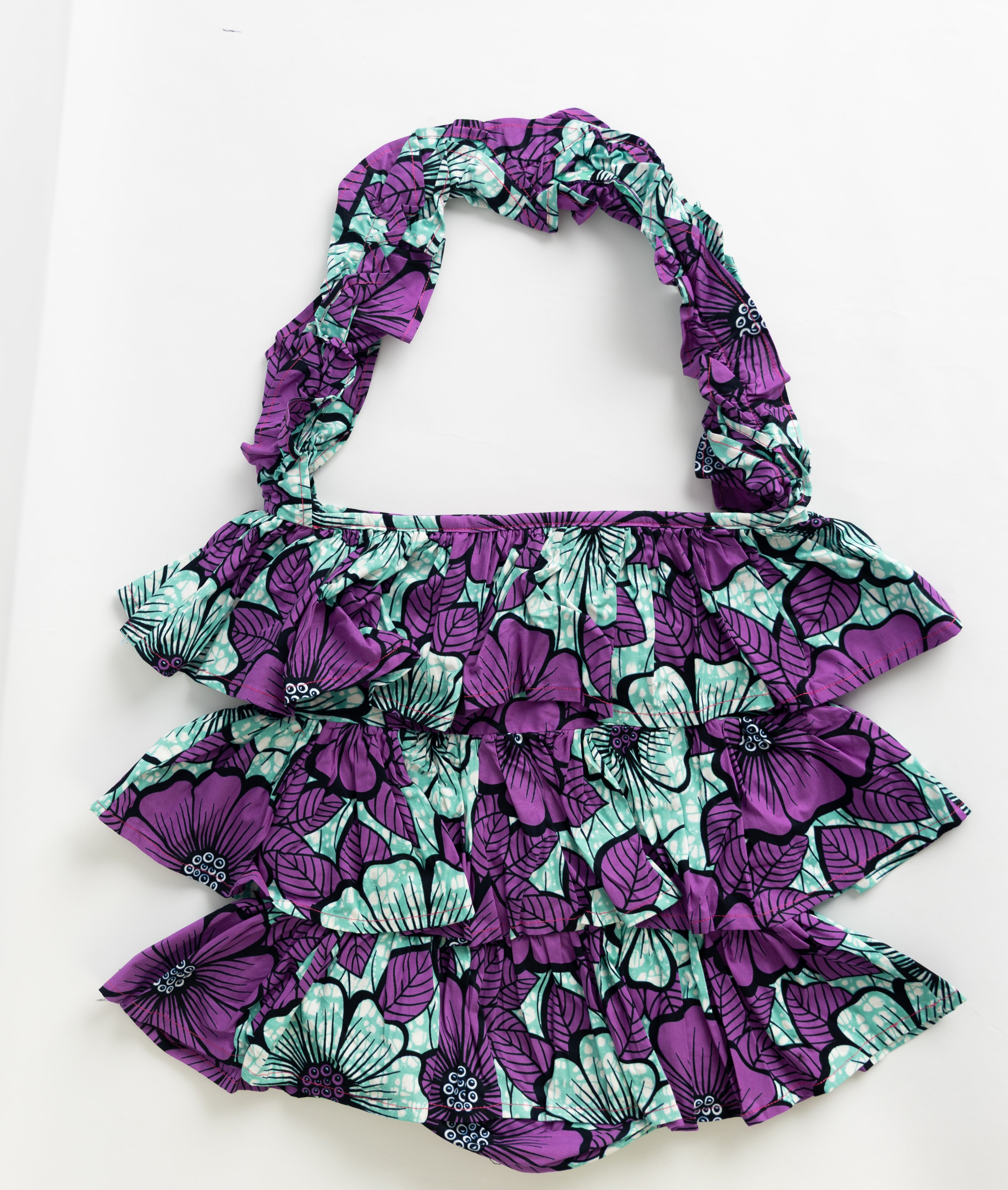 Kitenge Frill Shoulder Bag 326