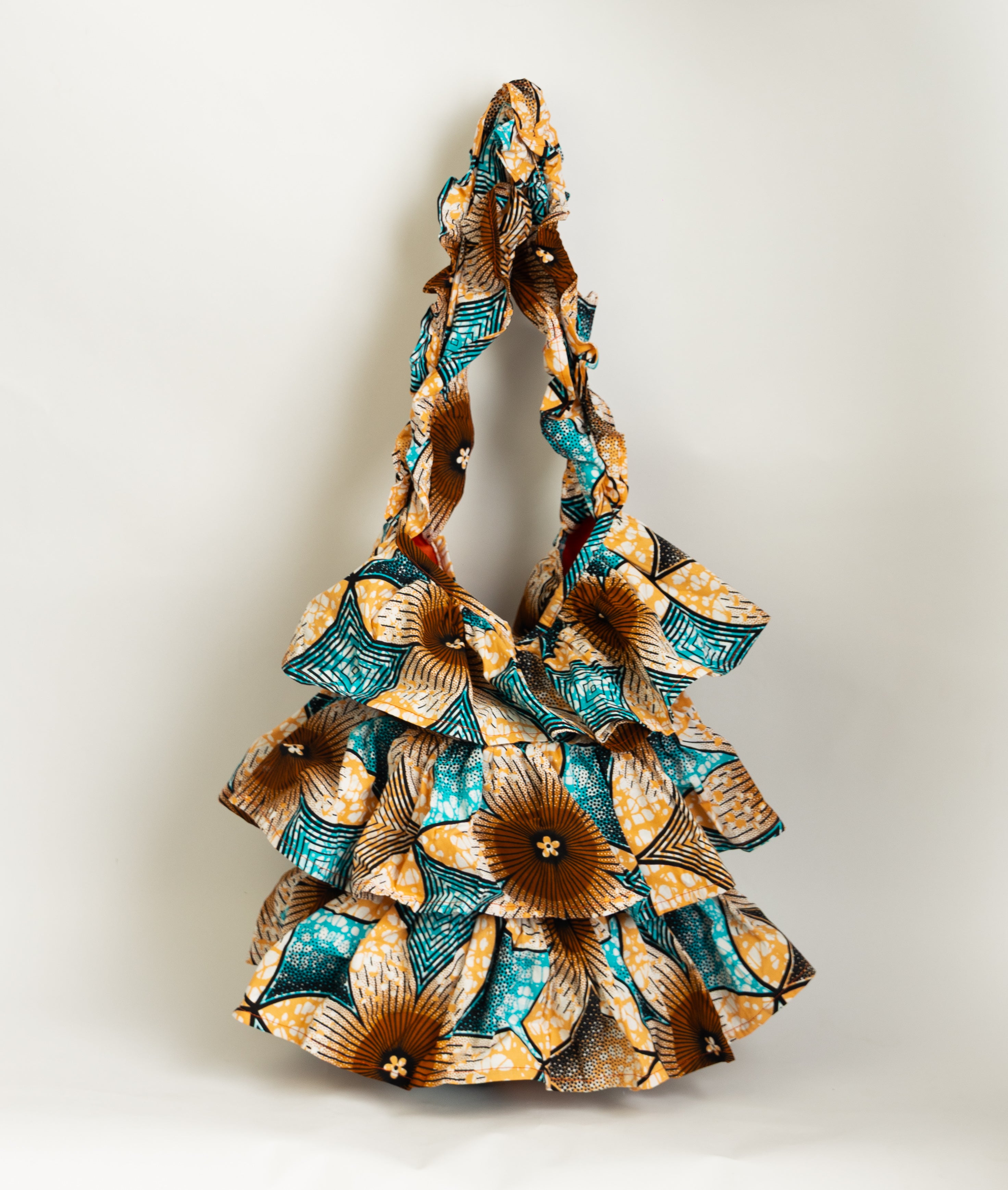 Kitenge Frill Shoulder Bag 343