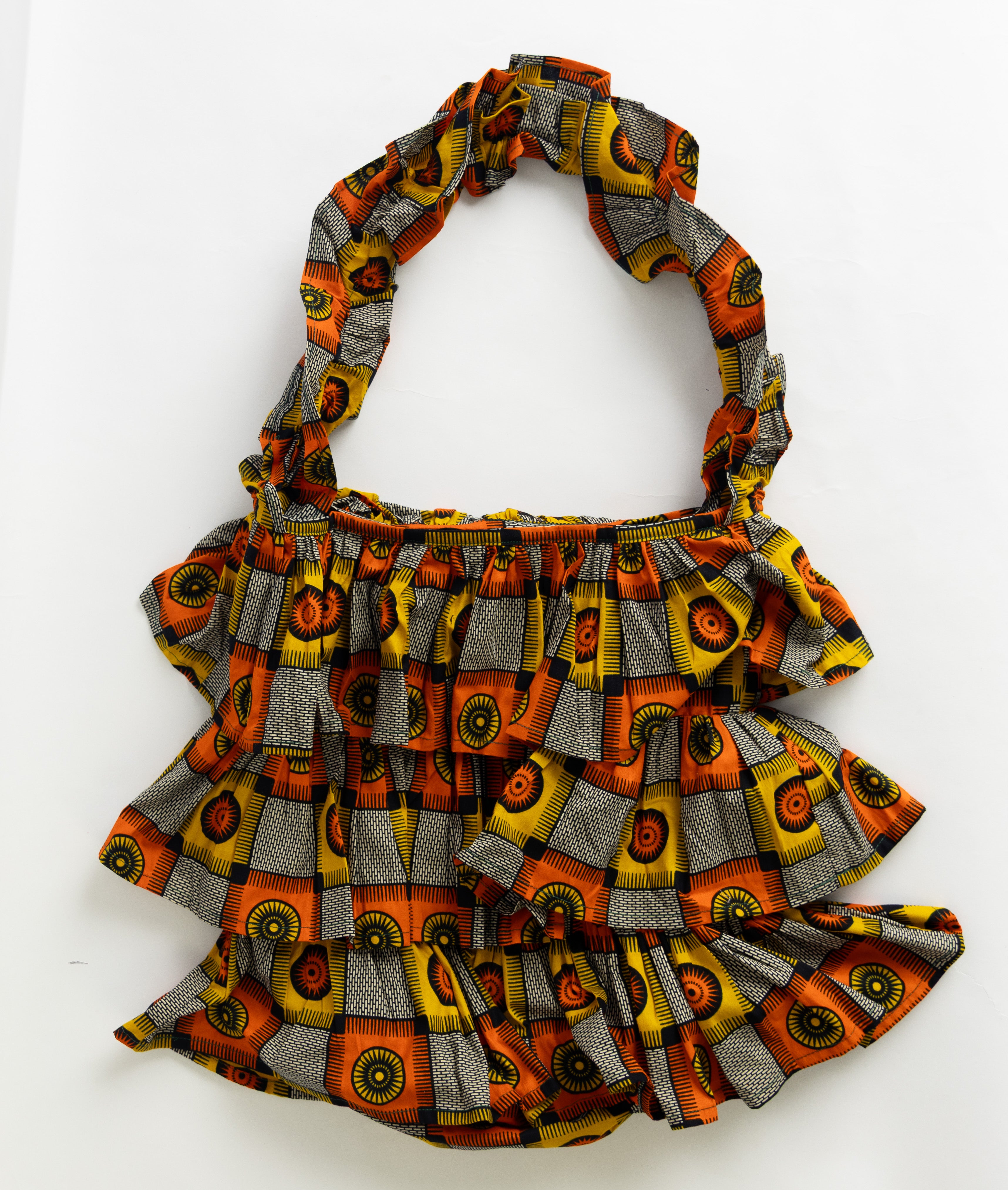 Kitenge Frill Shoulder Bag 322