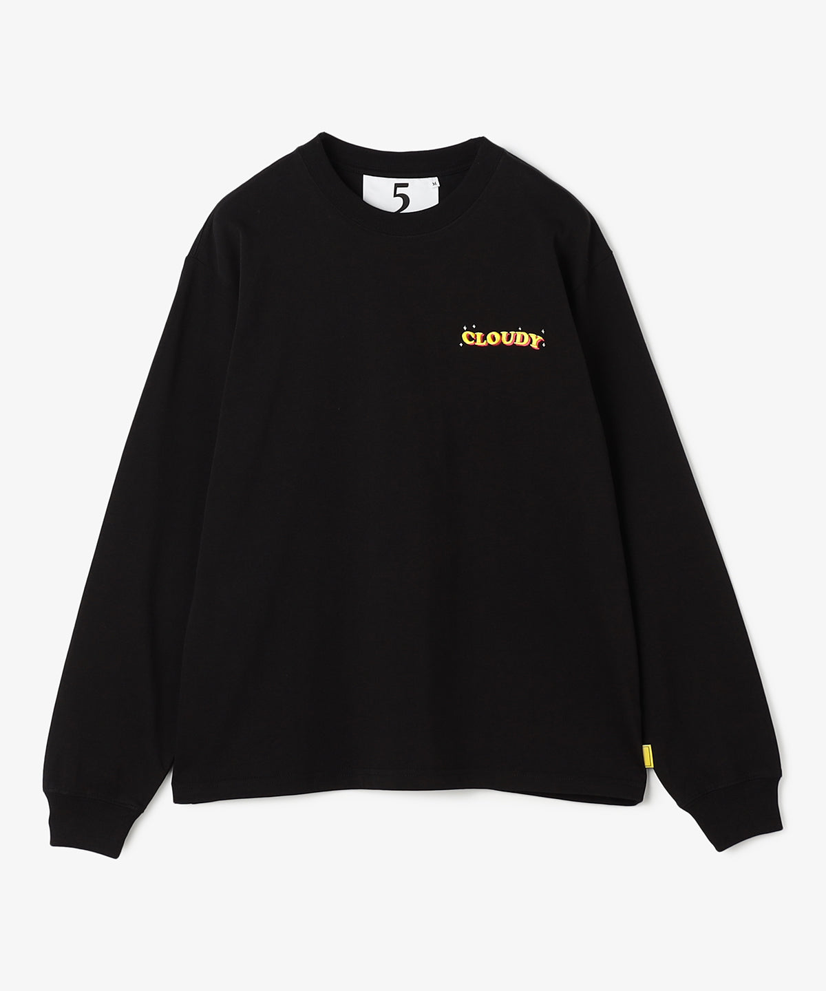 Long Sleeve T-Shirts Embroidary Logo BLACK