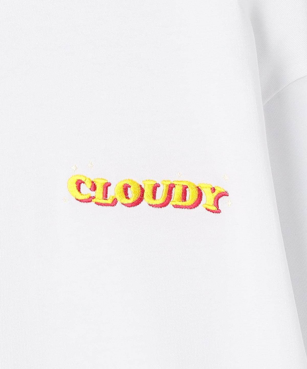 Long Sleeve T-Shirts Embroidary Logo WHITE