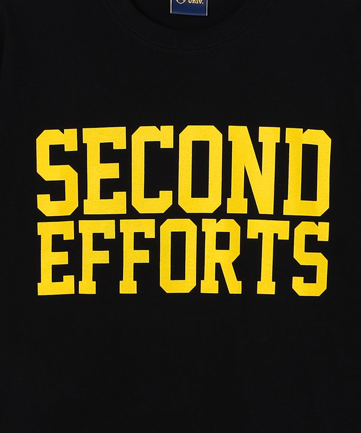 SECOND EFFORT Tシャツ BLACK