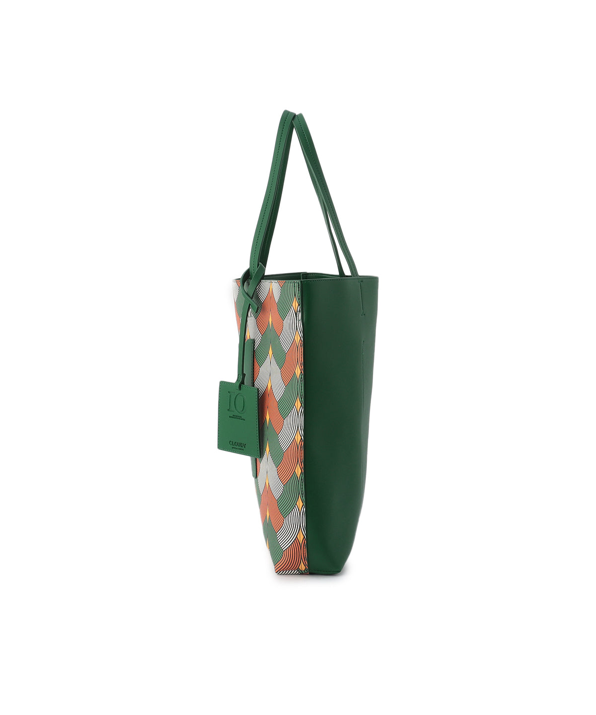 Fake Leather Printed Tote Bag (Large) GREEN | バッグ | CLOUDY公式