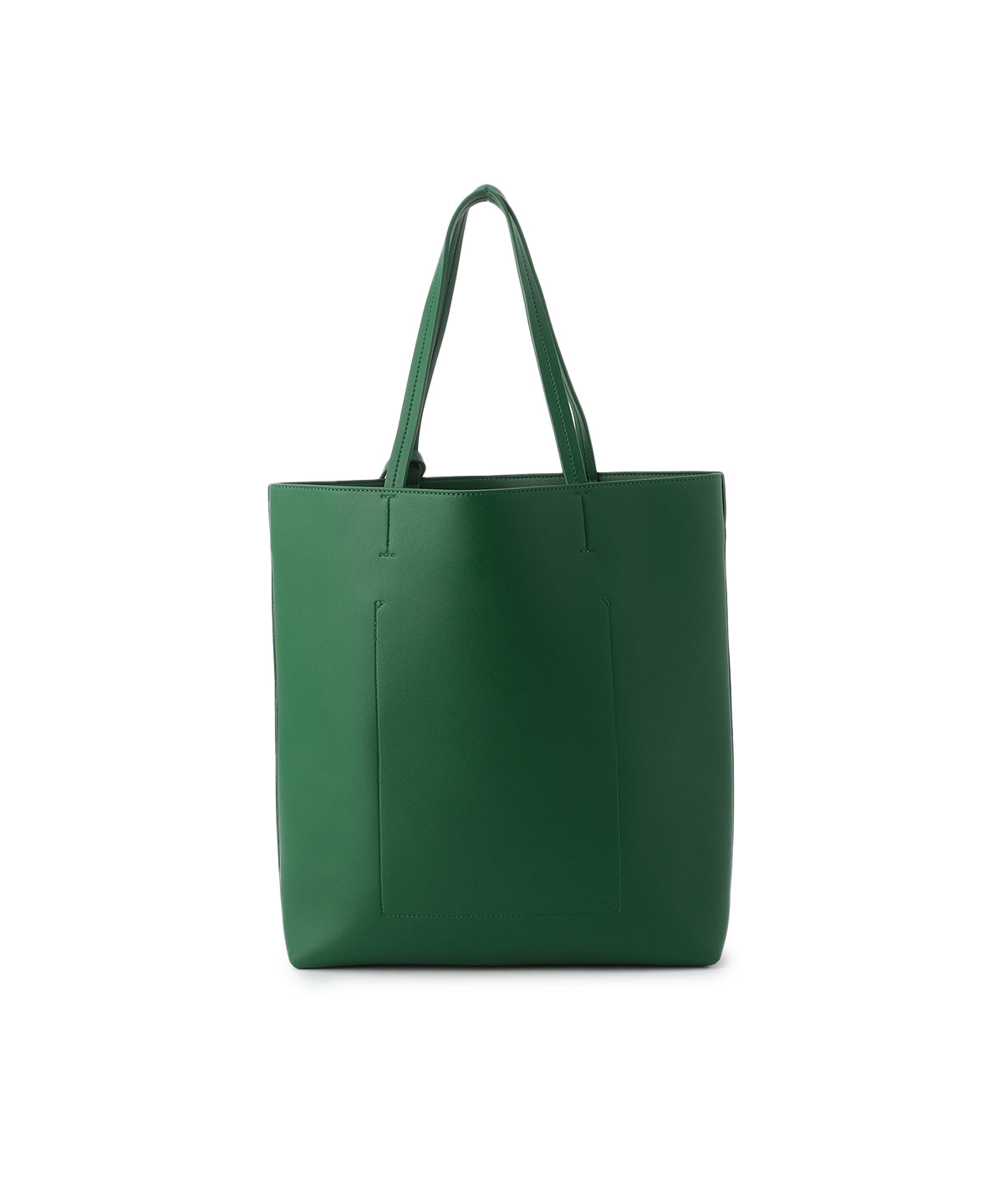 Dark green best sale leather tote bag