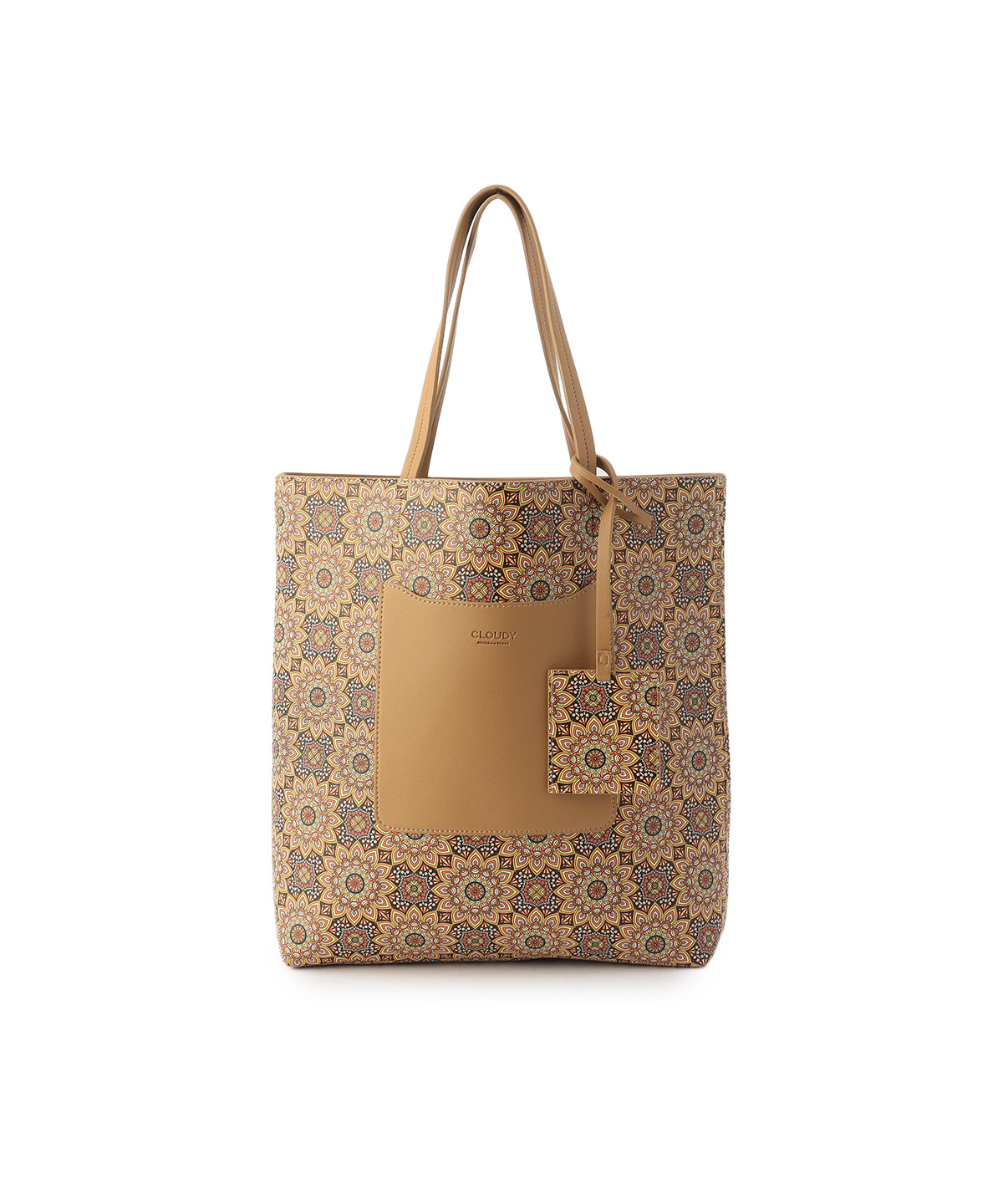 Fake Leather Printed Tote Bag (Large) BEIGE | バッグ | CLOUDY公式 