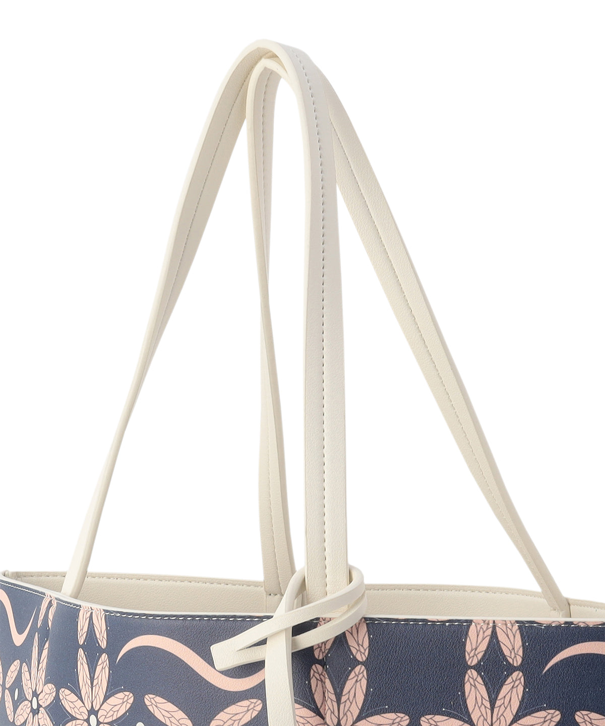 Fake Leather Printed Tote Bag (Large) WHITE | バッグ | CLOUDY公式 