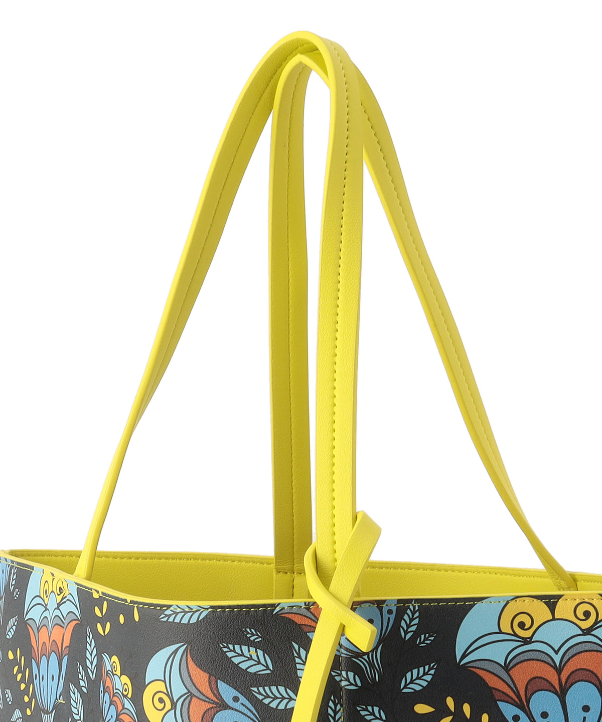 Fake Leather Printed Tote Bag (Large) YELLOW| バッグ | CLOUDY公式