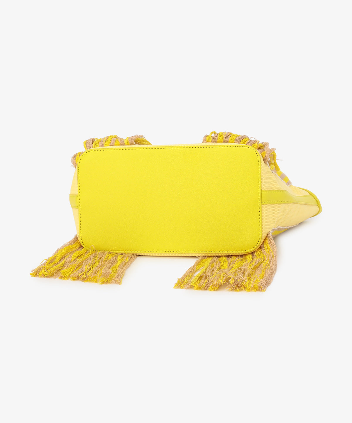 フリンジケンテキャンバストート（Sサイズ）YELLOW×BEIGE