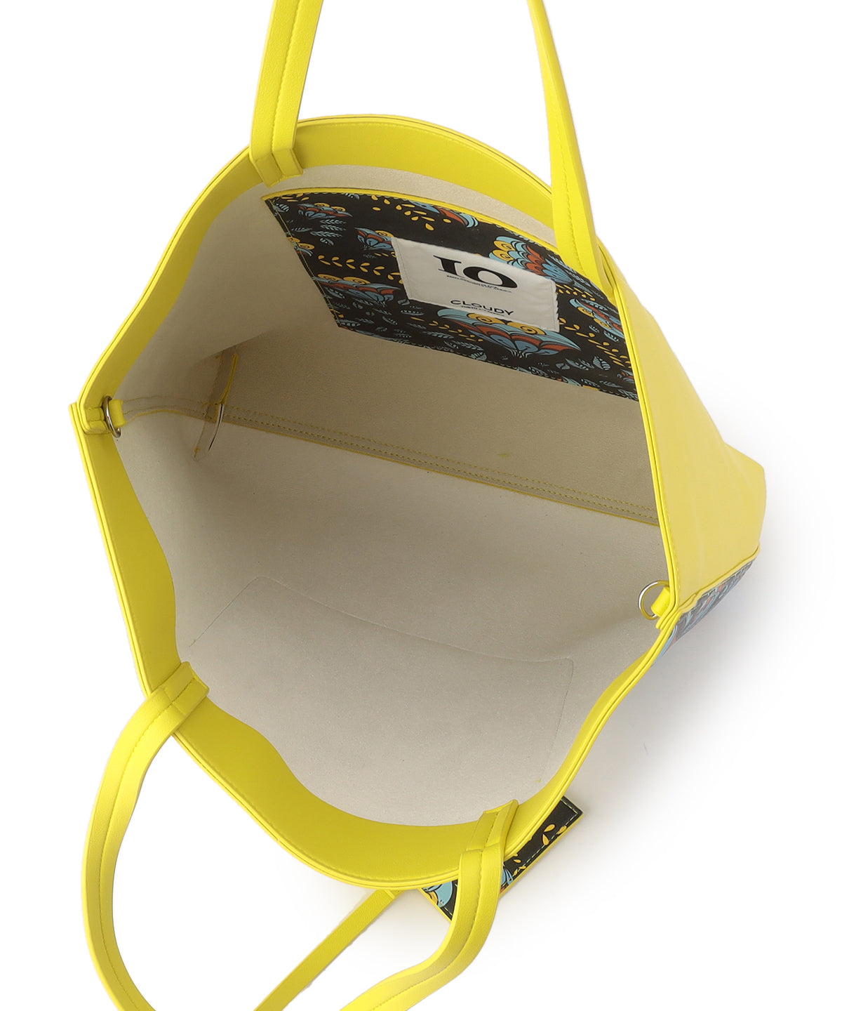 Fake Leather Printed Tote Bag (Large) YELLOW| バッグ | CLOUDY公式 