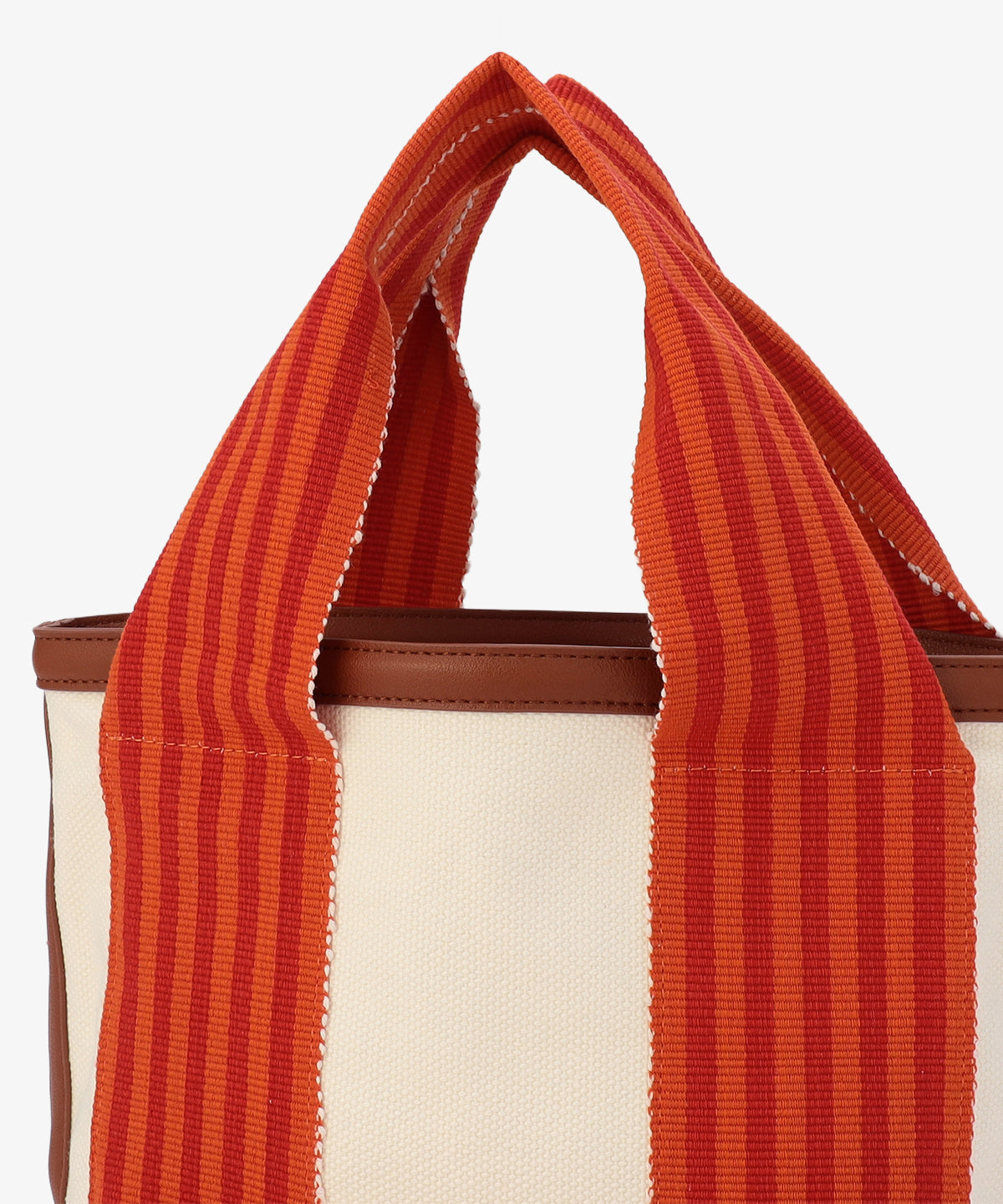 フリンジケンテキャンバストート（Sサイズ）ORANGE×RED