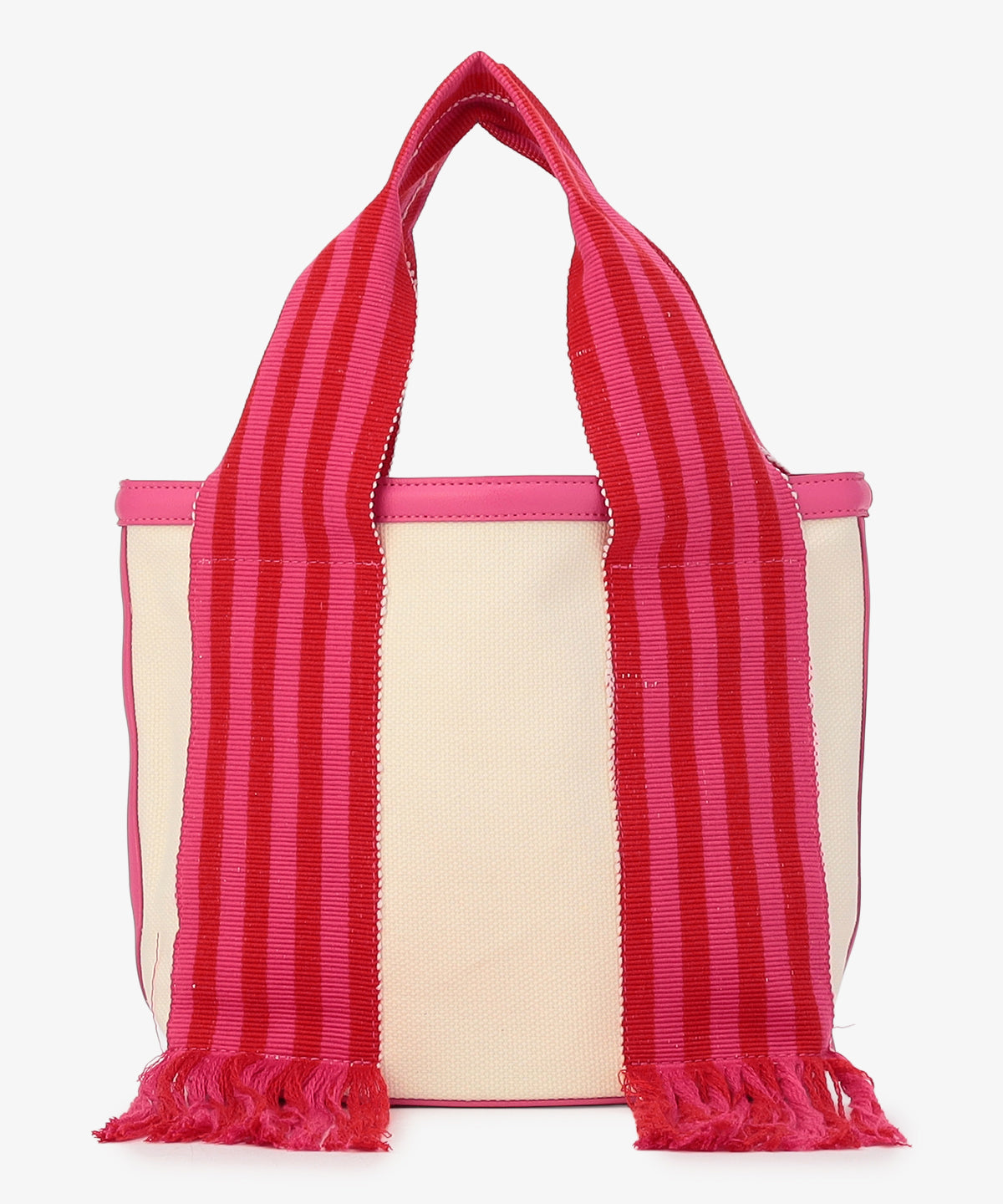 フリンジケンテキャンバストート（Sサイズ）PINK×RED