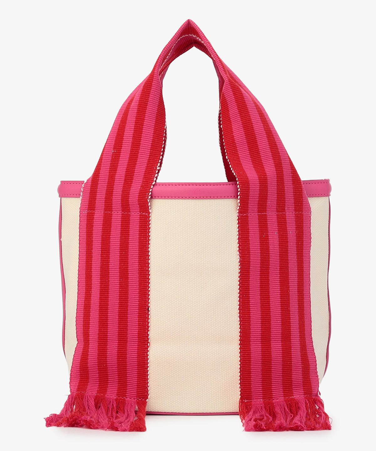 フリンジケンテキャンバストート（Sサイズ）PINK×RED