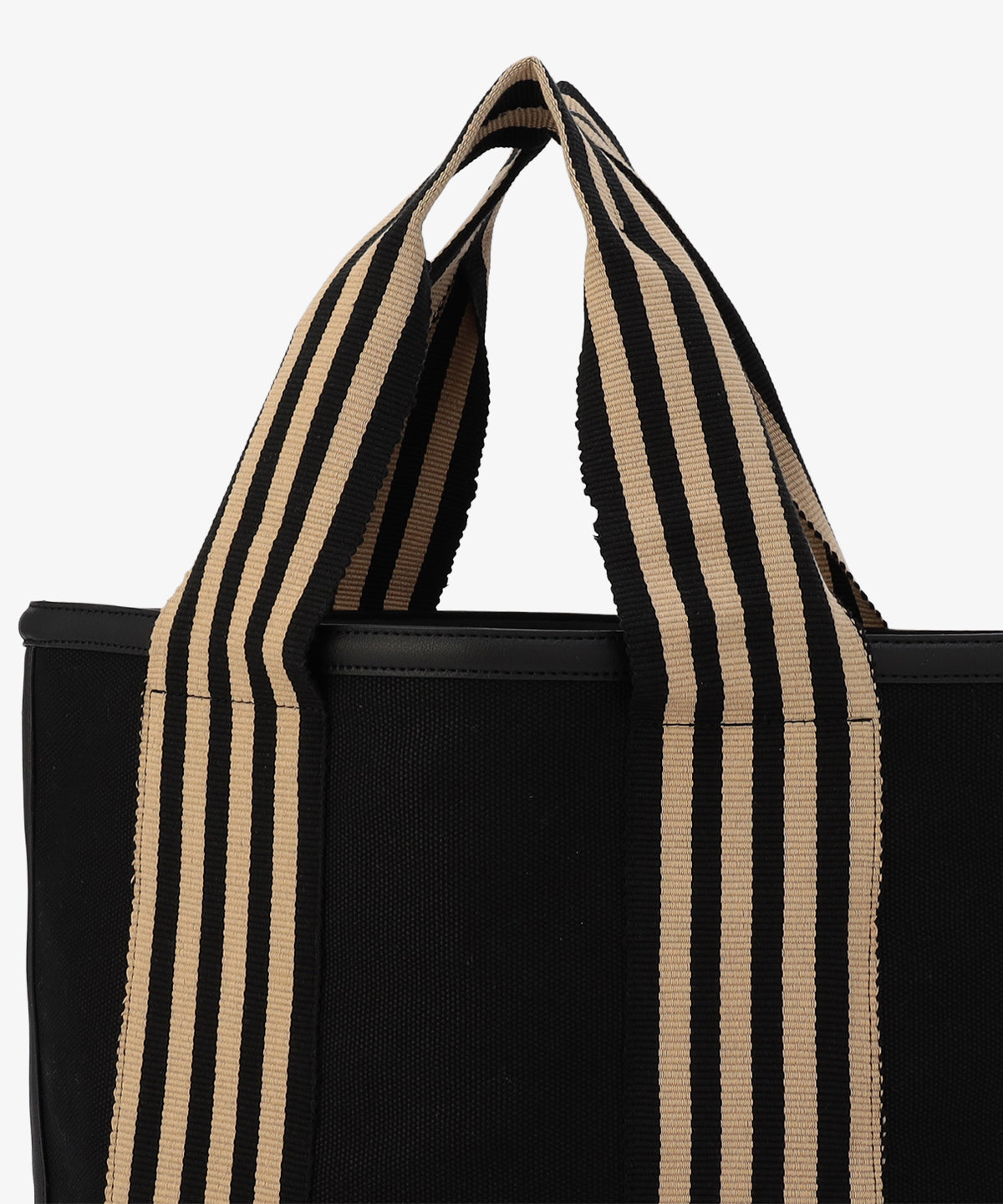 フリンジケンテキャンバストート（Mサイズ）BLACK×BEIGE