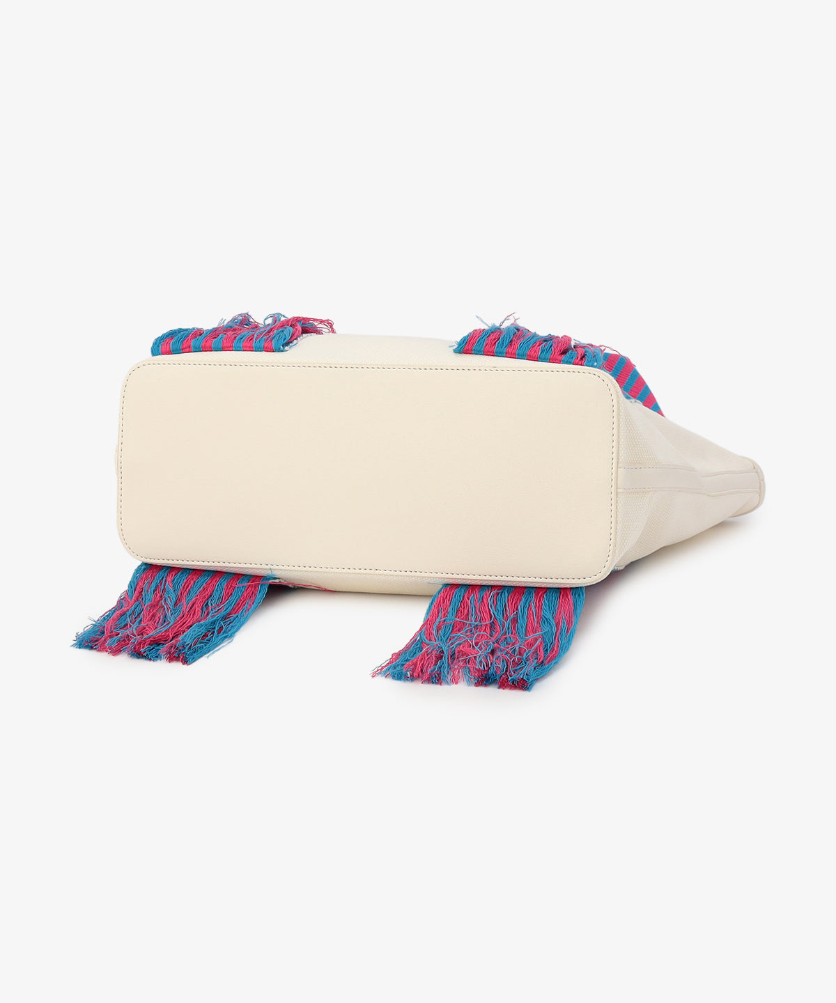 フリンジケンテキャンバストート（Mサイズ）BLUE×PINK