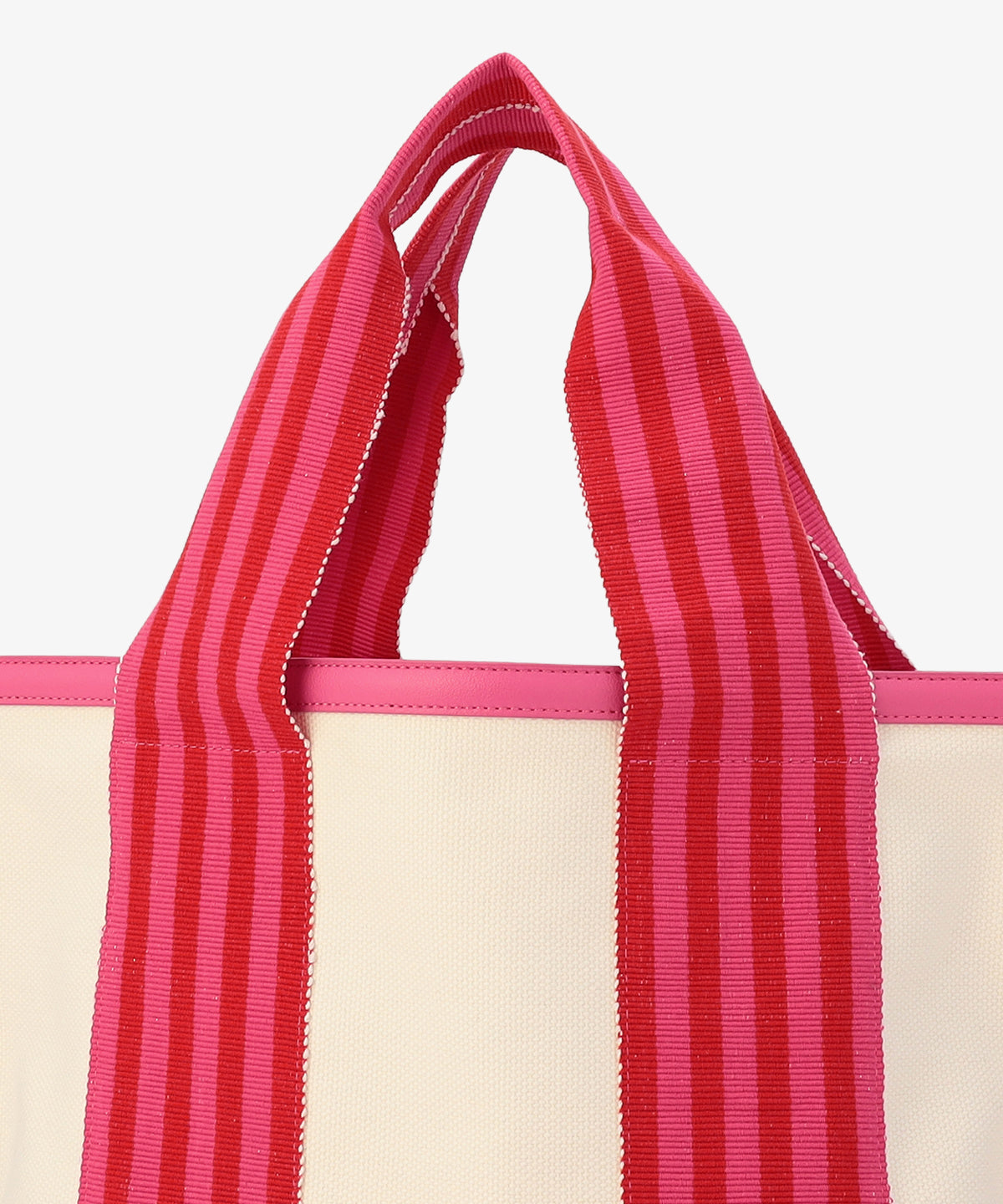 フリンジケンテキャンバストート（Mサイズ）PINK×RED