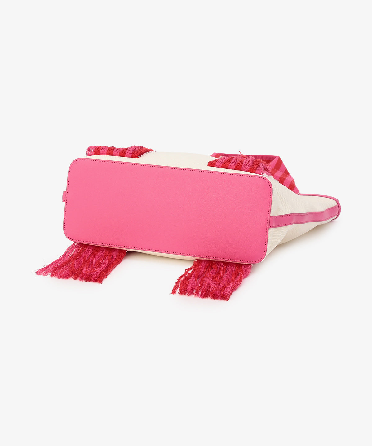フリンジケンテキャンバストート（Mサイズ）PINK×RED