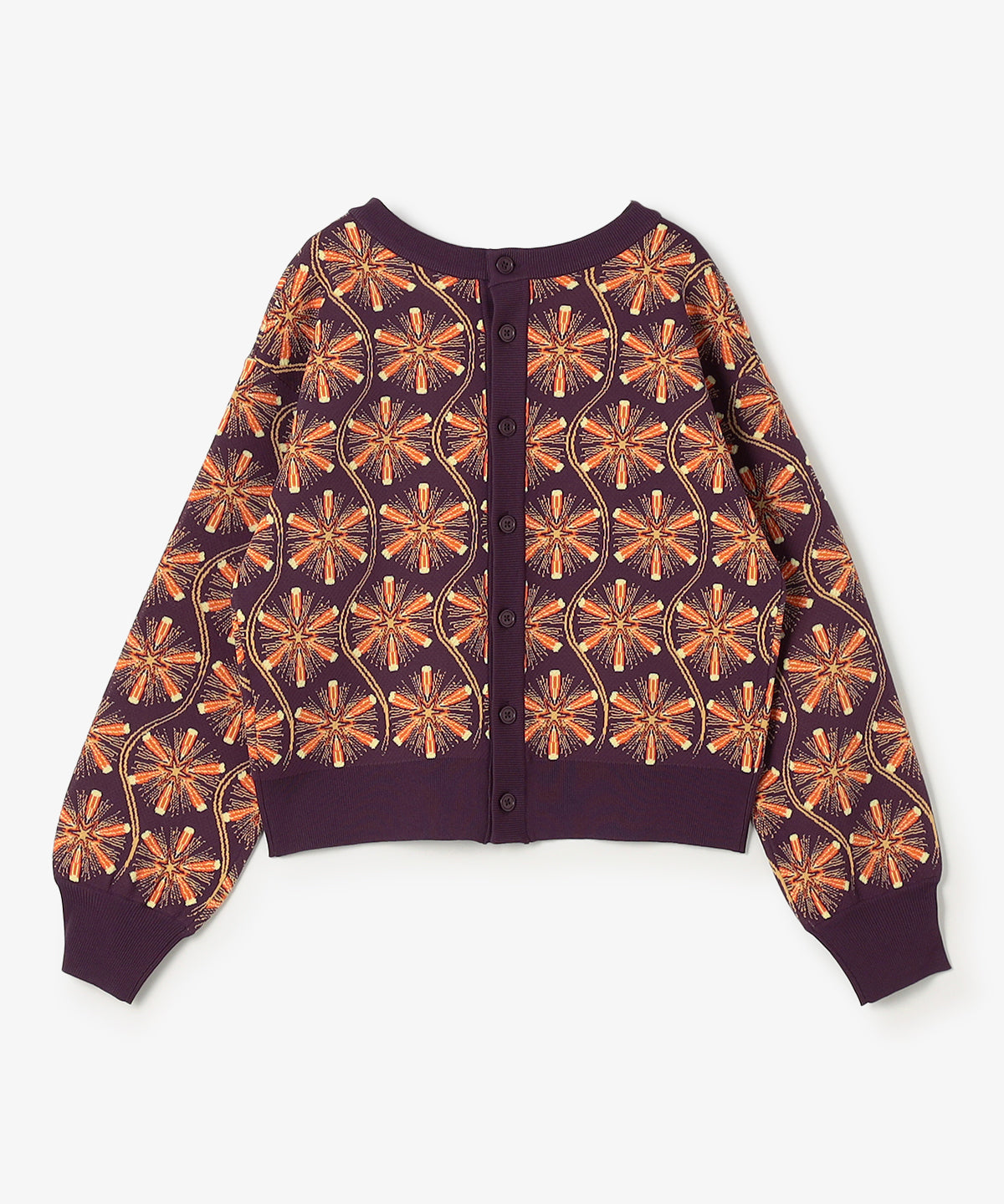 2WAYニットカーディガン STAR THUNDER ORANGE