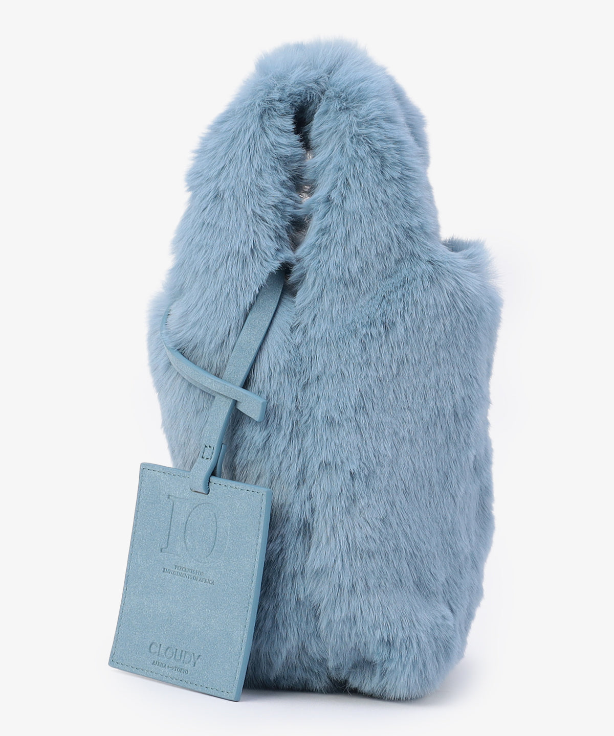 エコファーコンビニバッグ SAX