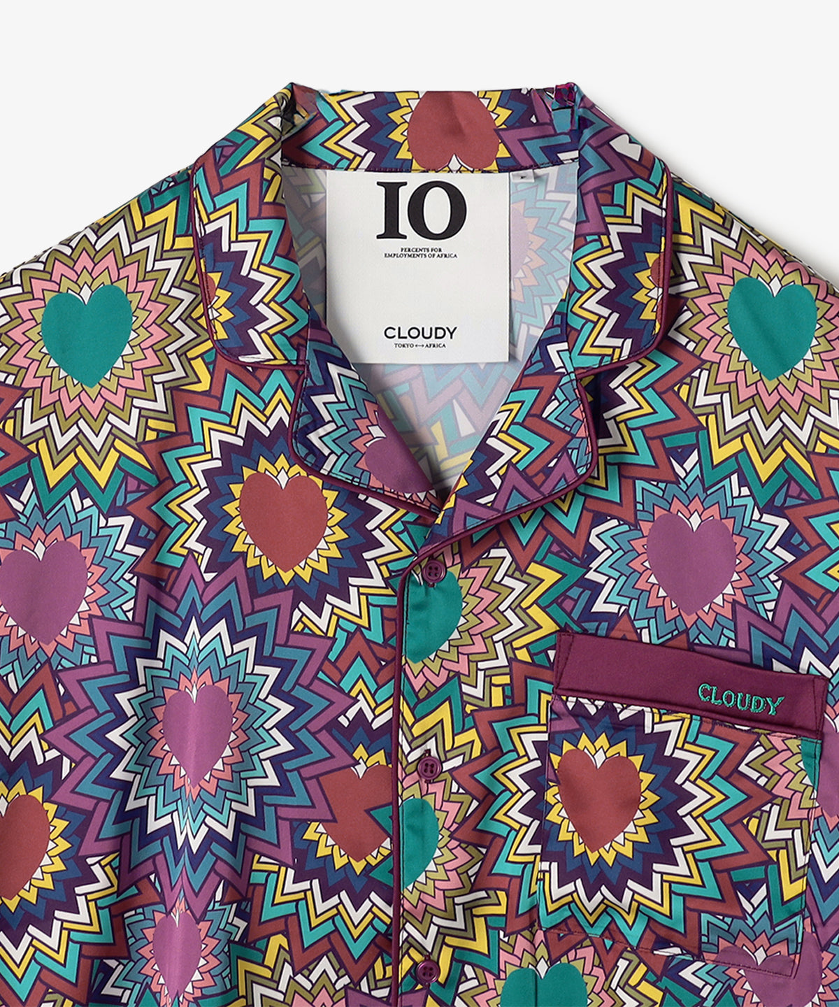 CLOUDY サテンパジャマセット Heartscape