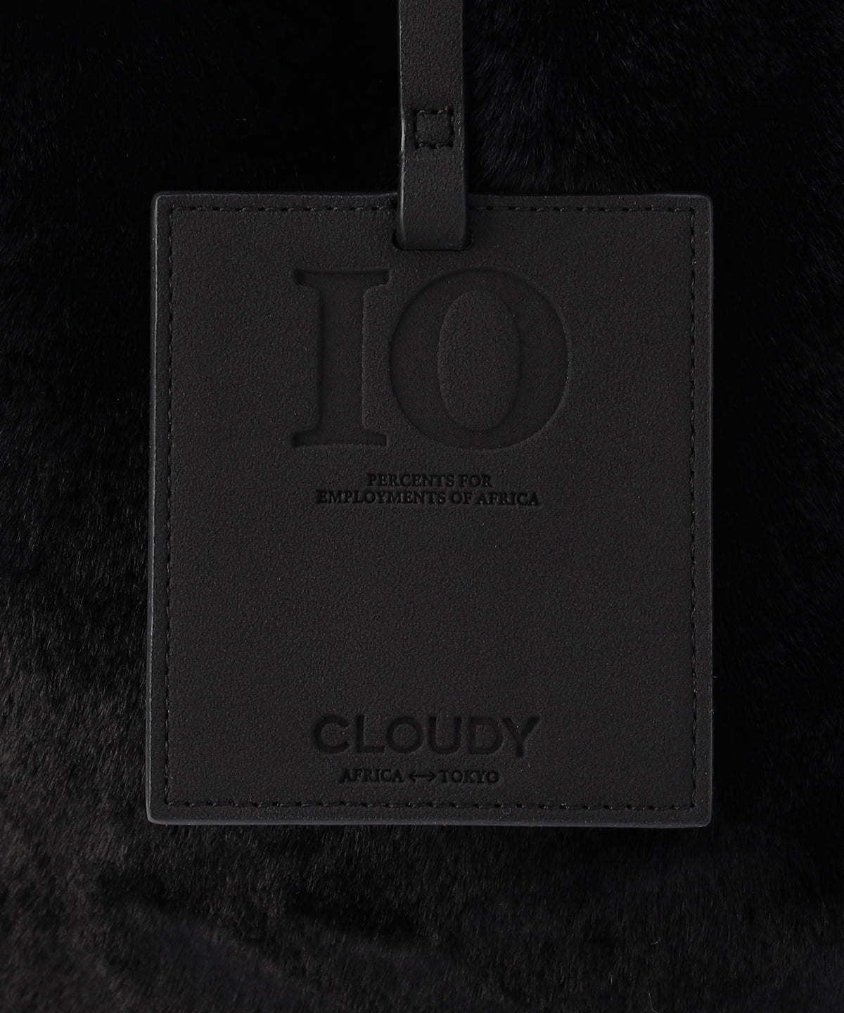 エコファーコンビニバッグ BLACK