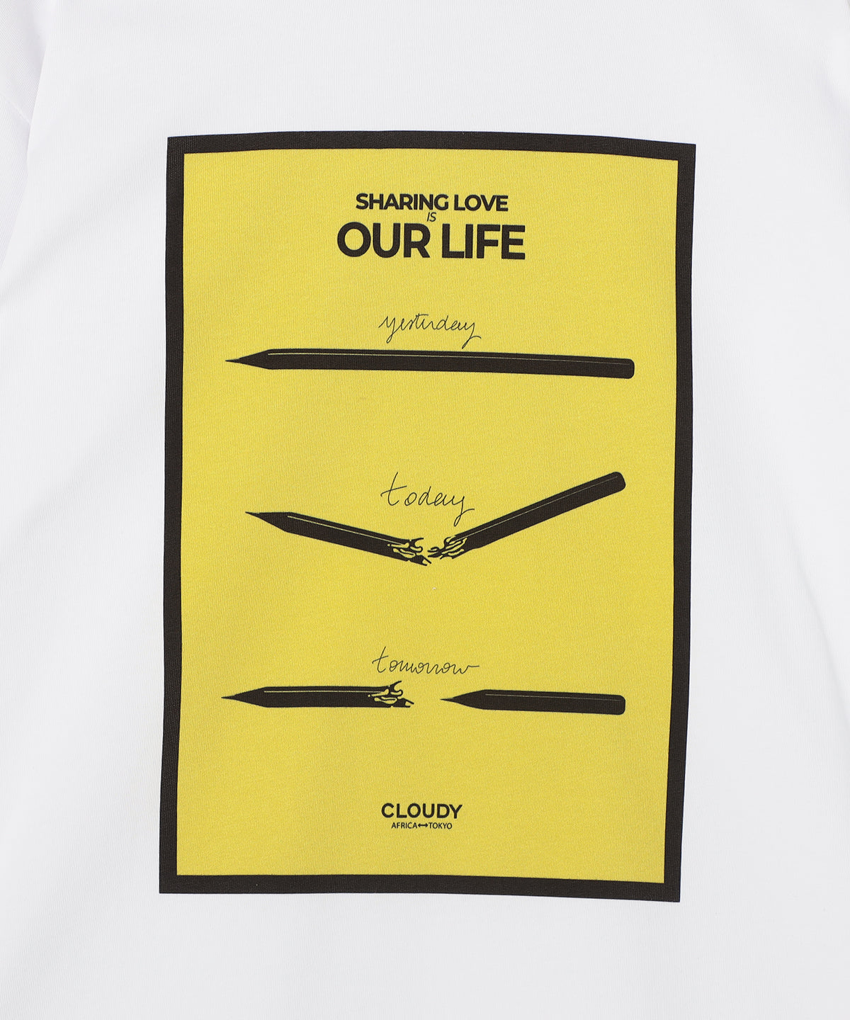 Long Sleeve T-Shirts OUR LIFE WHITE