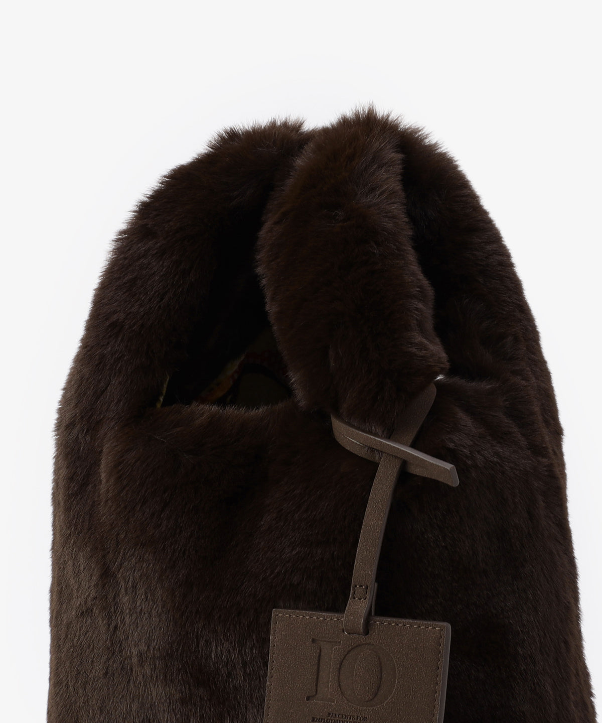 エコファーコンビニバッグ　BROWN
