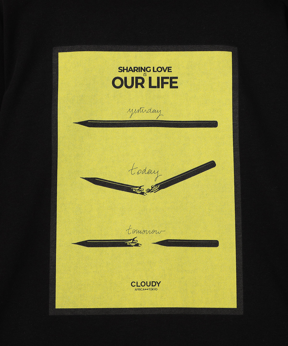 Long Sleeve T-Shirts OUR LIFE BLACK