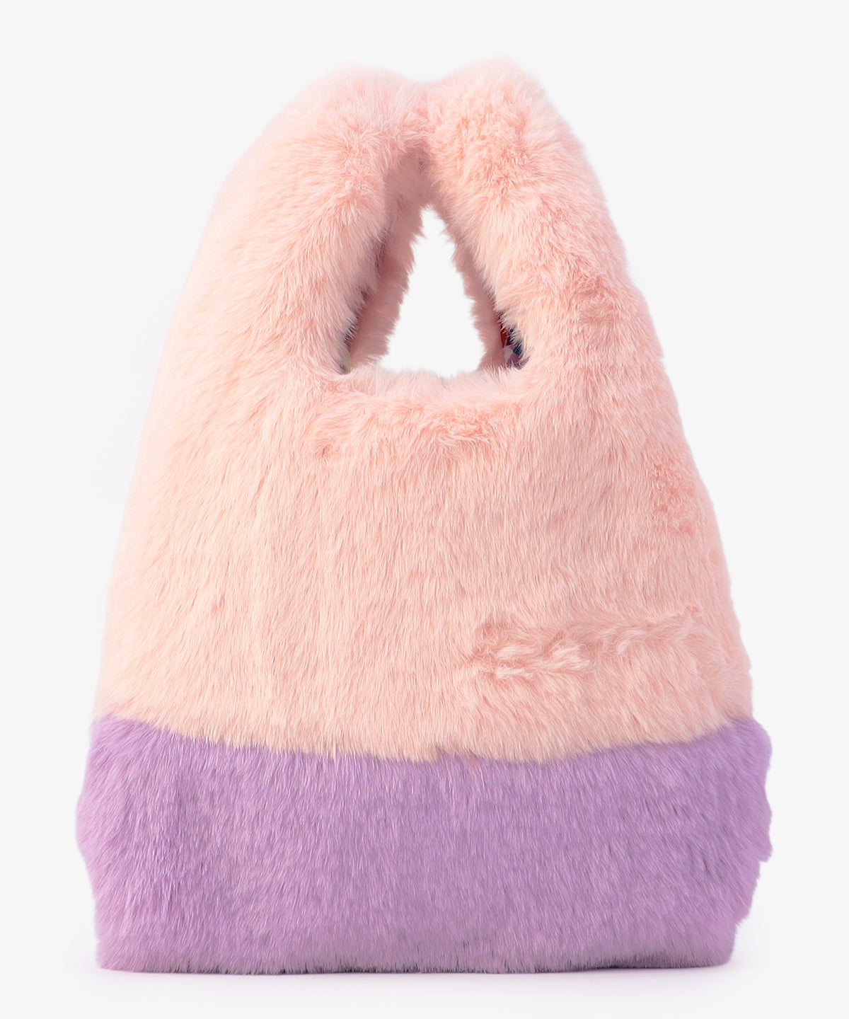 エコファーコンビニバッグ　PINKxPURPLE
