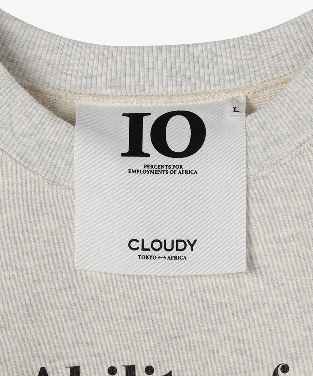 【予約：11月下旬発送予定】スウェットシャツ Ability of CLOUDY GRAY