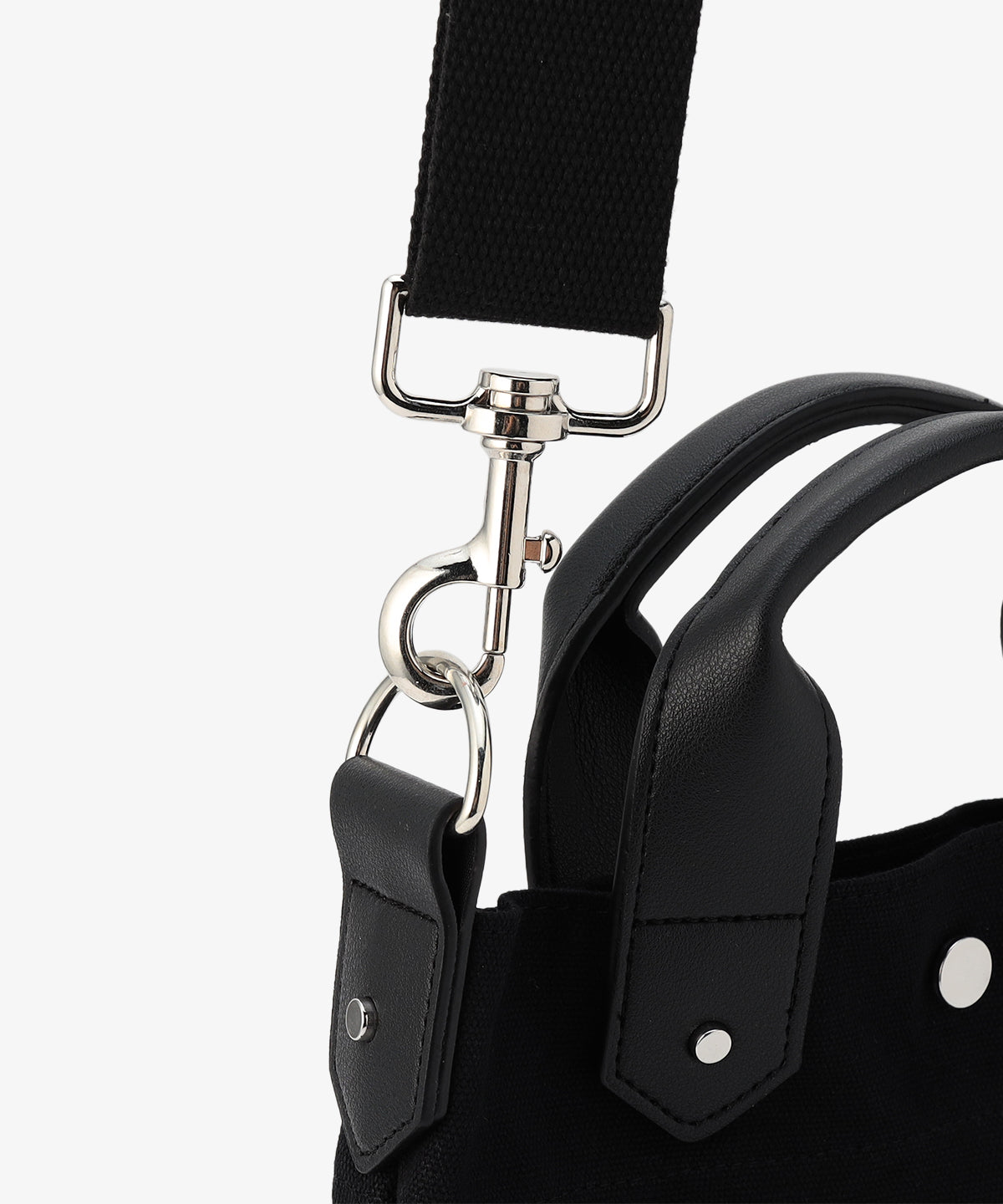 キャンバスショルダーバッグ (Sサイズ) BLACK