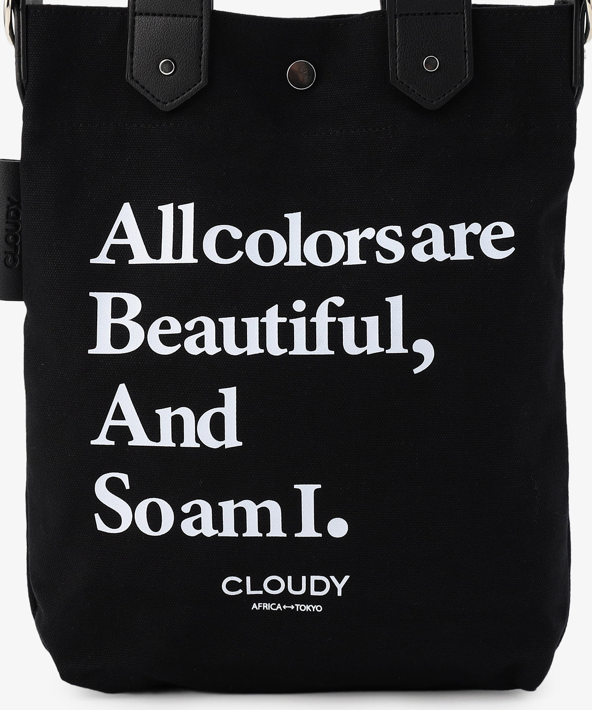 キャンバスショルダーバッグ (Sサイズ) BLACK