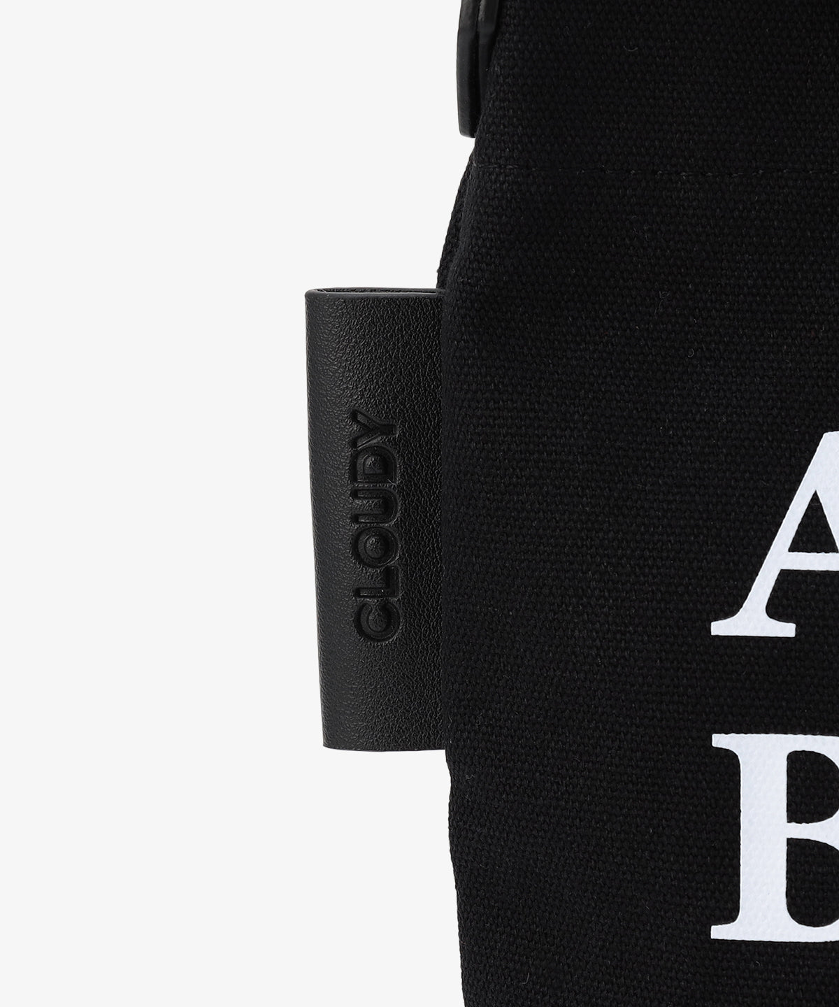 キャンバスショルダーバッグ (Sサイズ) BLACK