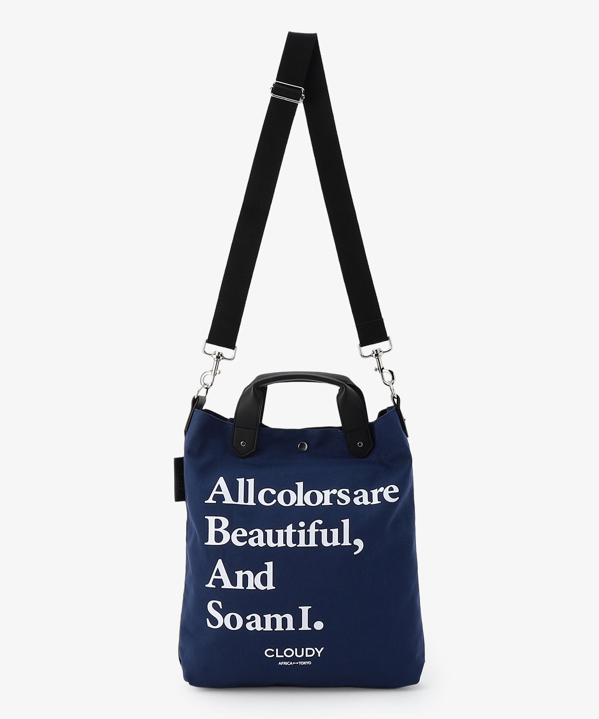 ビビィ Bibiy キャンバス トート バッグ ネイビー ショルダー ビビィ