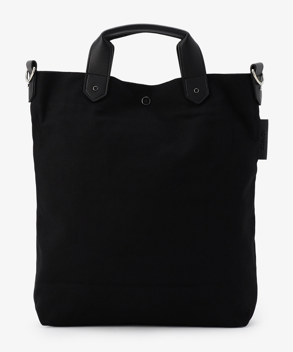 キャンバスショルダーバッグ (Mサイズ) BLACK