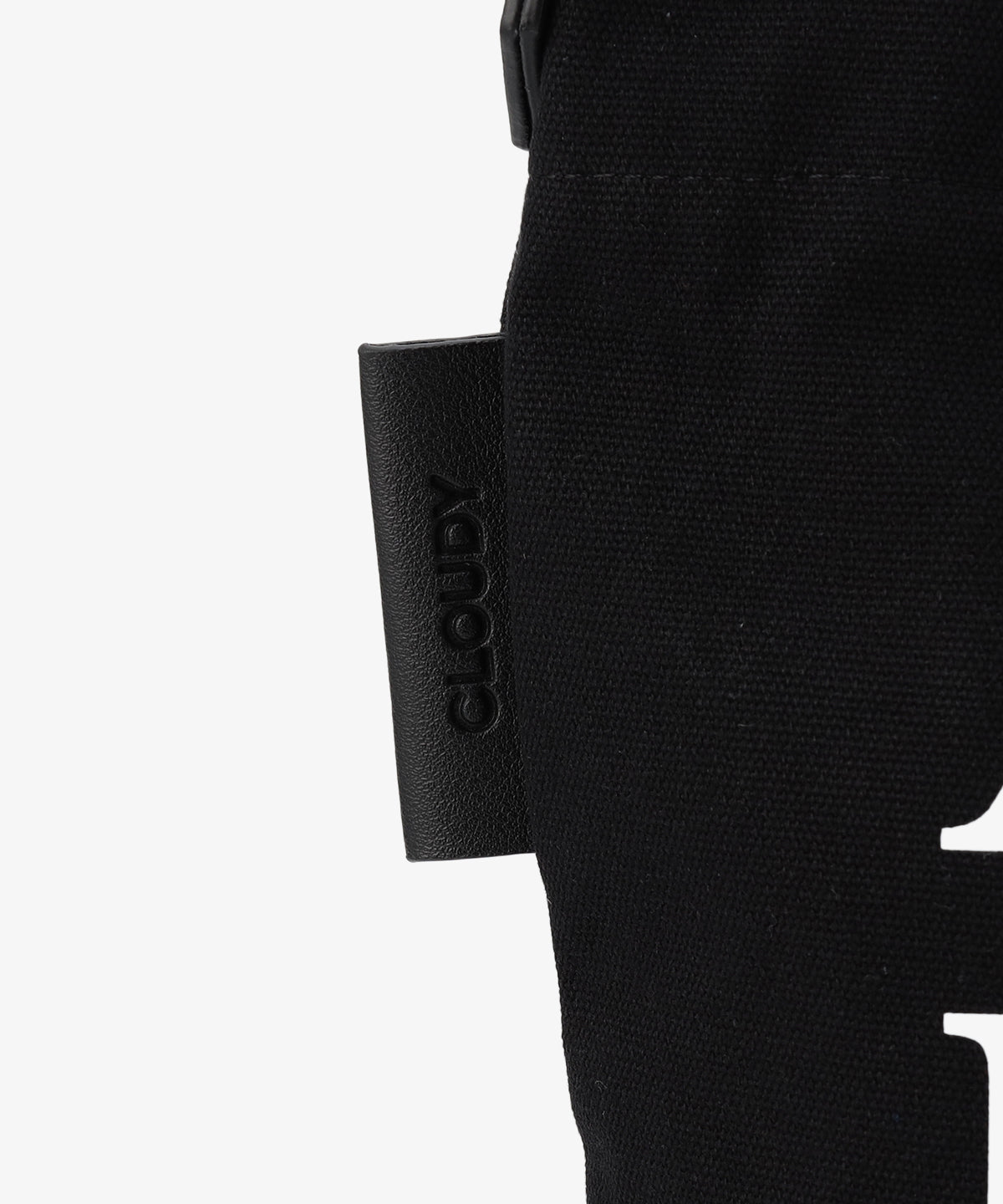 キャンバスショルダーバッグ (Mサイズ) BLACK