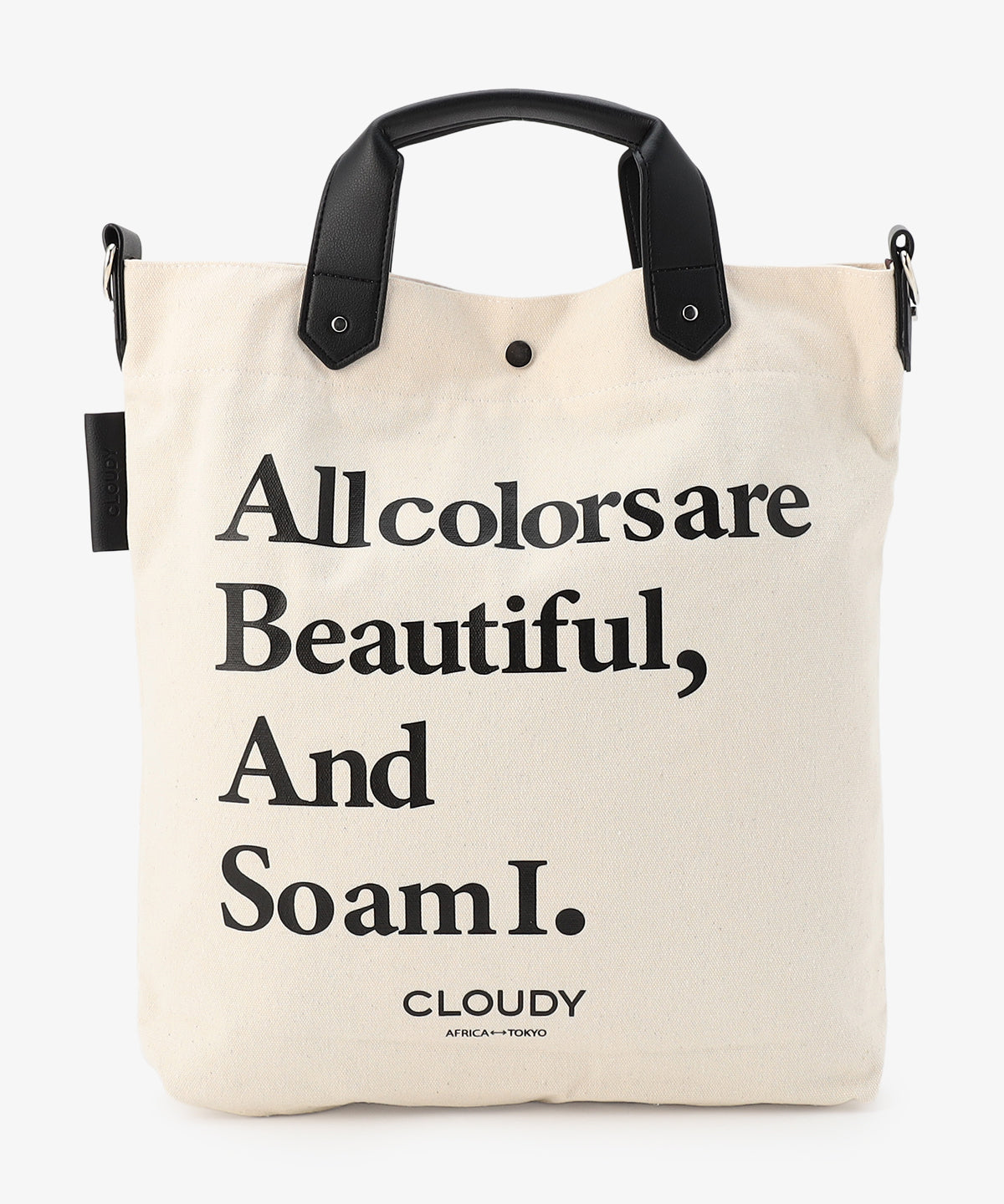 キャンバスショルダーバッグ (Mサイズ) IVORY