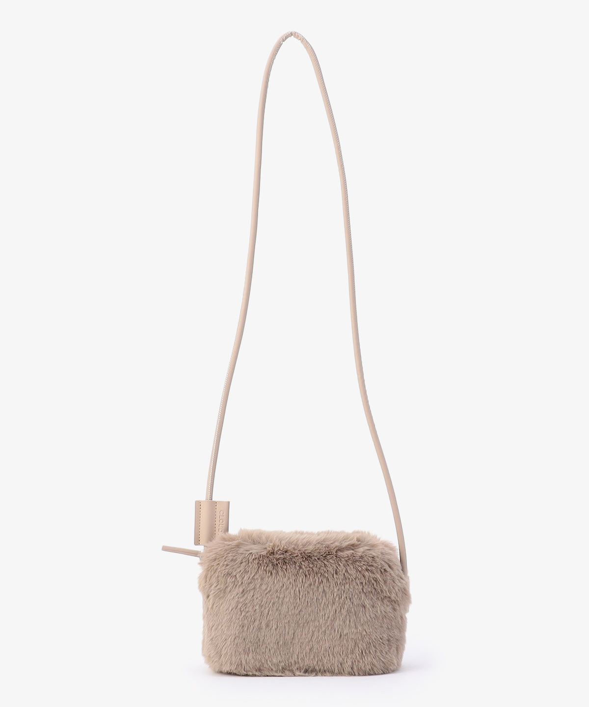 【予約：11月中旬発送予定】エコファーミニショルダーバッグ BEIGE