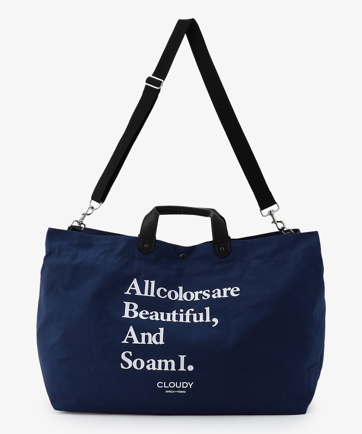 キャンバスショルダーバッグ (Lサイズ) NAVY