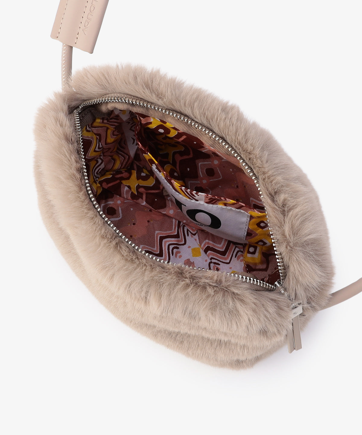 【予約：11月中旬発送予定】エコファーミニショルダーバッグ BEIGE