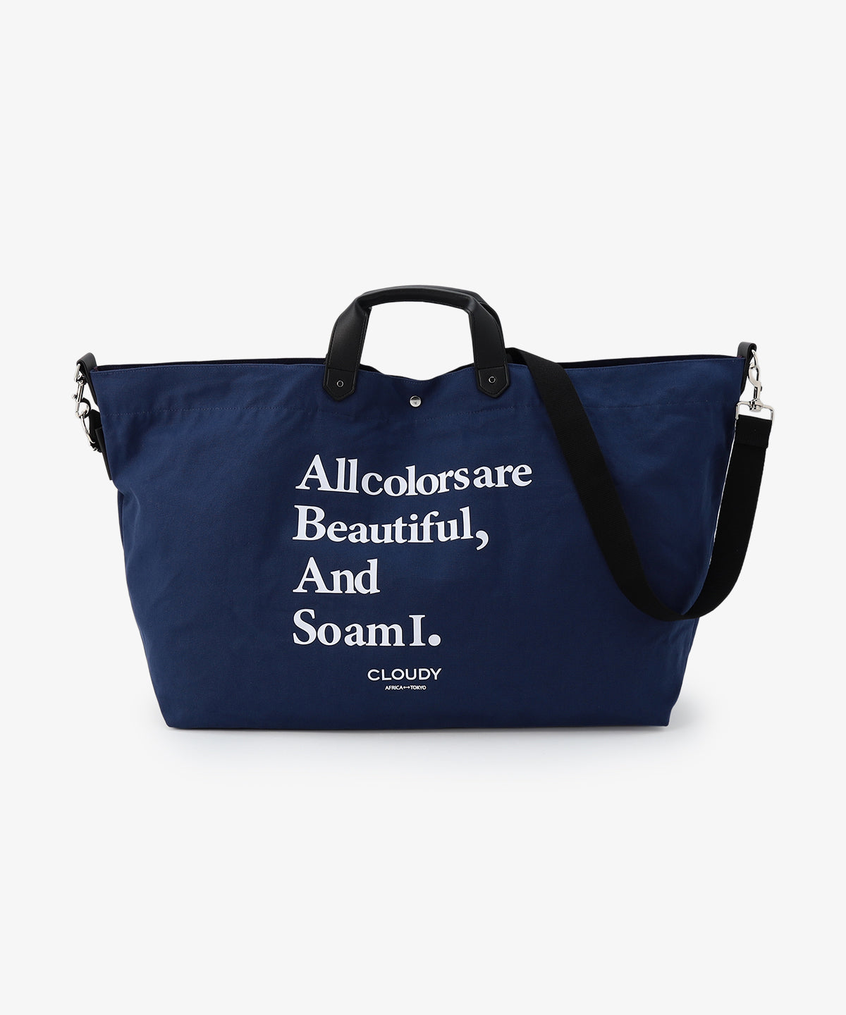 キャンバスショルダーバッグ (Lサイズ) NAVY