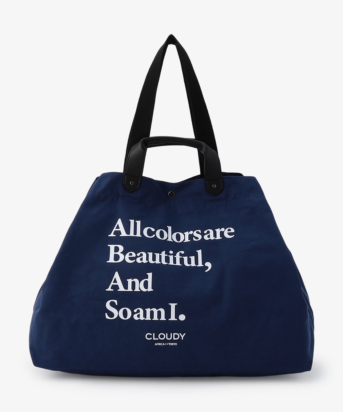 キャンバスショルダーバッグ (Lサイズ) NAVY