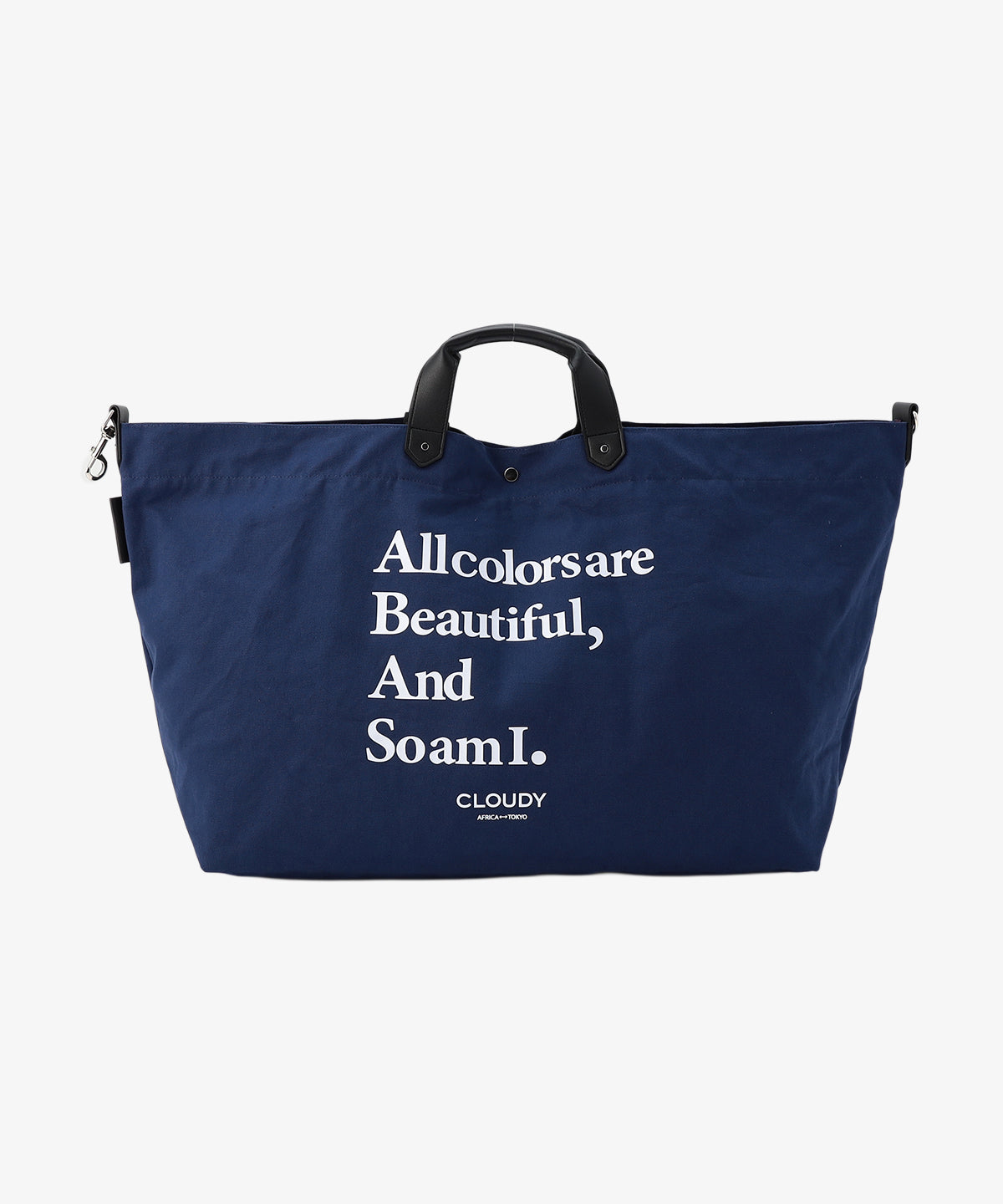 キャンバスショルダーバッグ (Lサイズ) NAVY