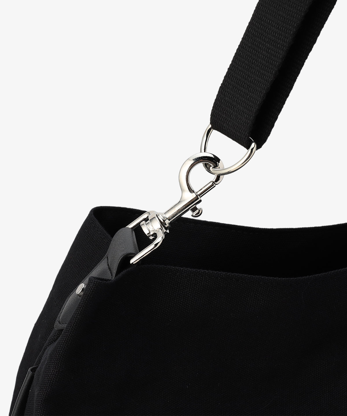 キャンバスショルダーバッグ (Lサイズ) BLACK