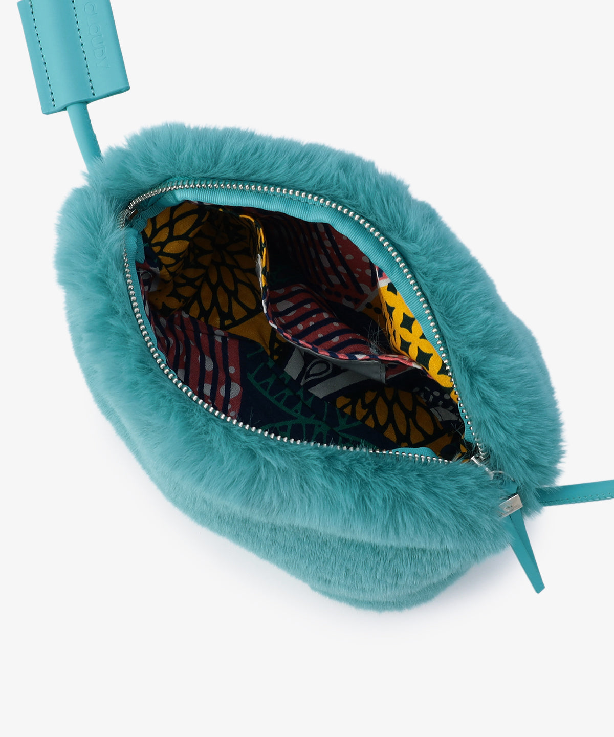 エコファーミニショルダーバッグ BLUE