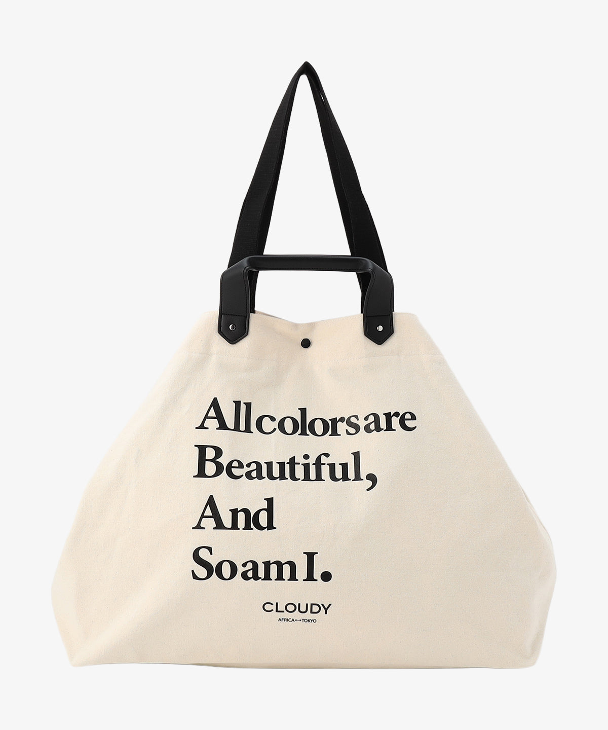 キャンバスショルダーバッグ (Lサイズ) IVORY