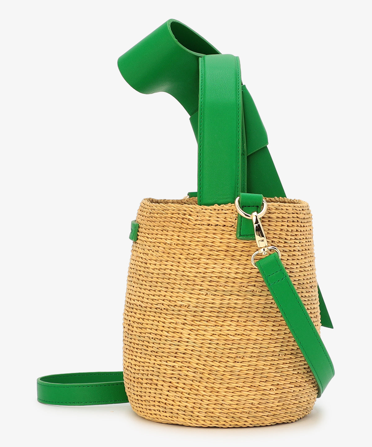 Ribbon Tube Basket GREEN