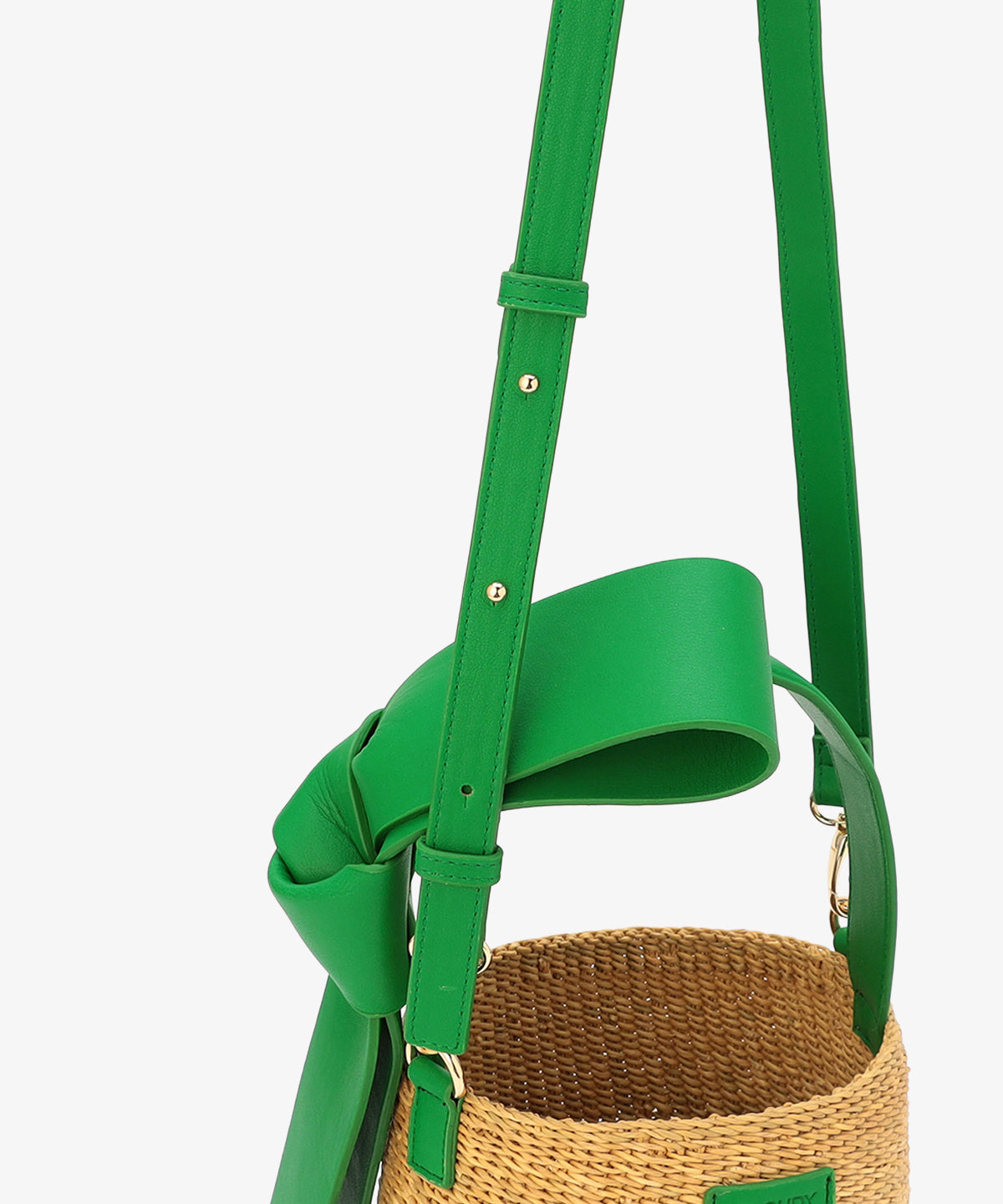 Ribbon Tube Basket GREEN