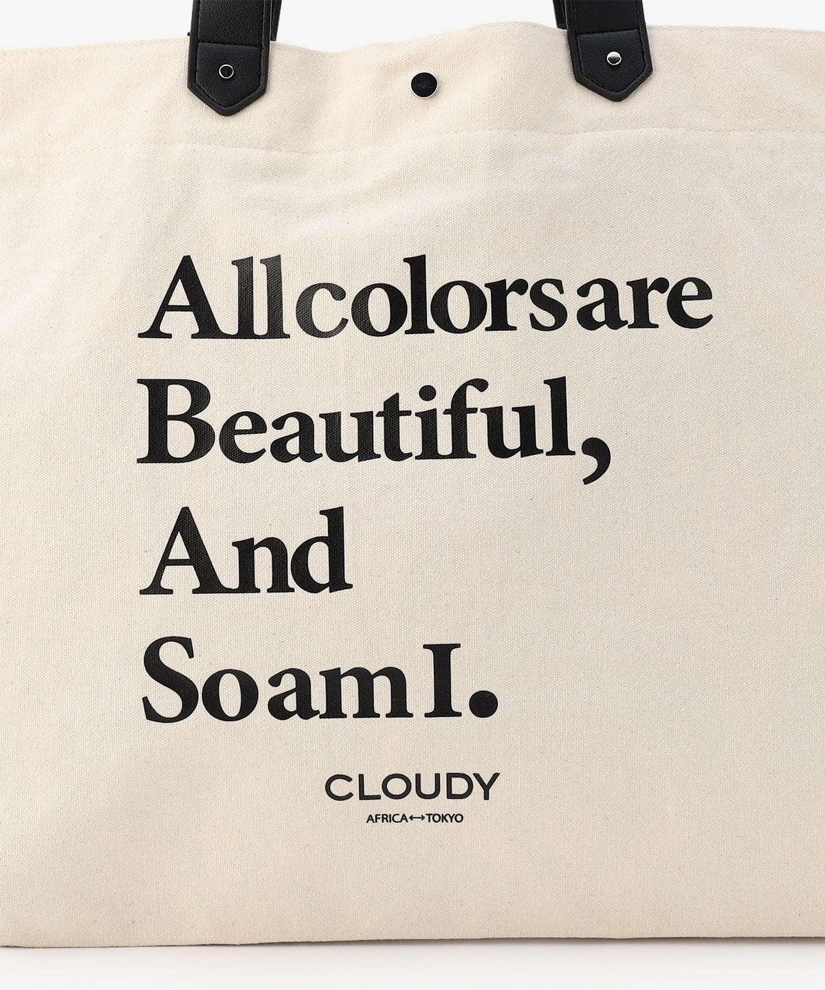 キャンバスショルダーバッグ (Lサイズ) IVORY